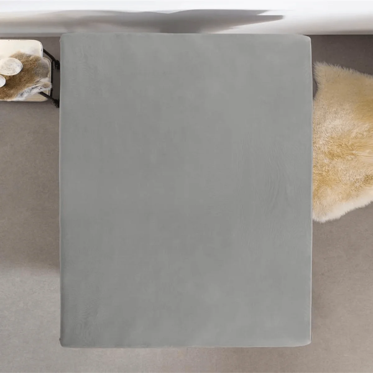 Spannbetttuch Doppel Jersey Grau - Image 8