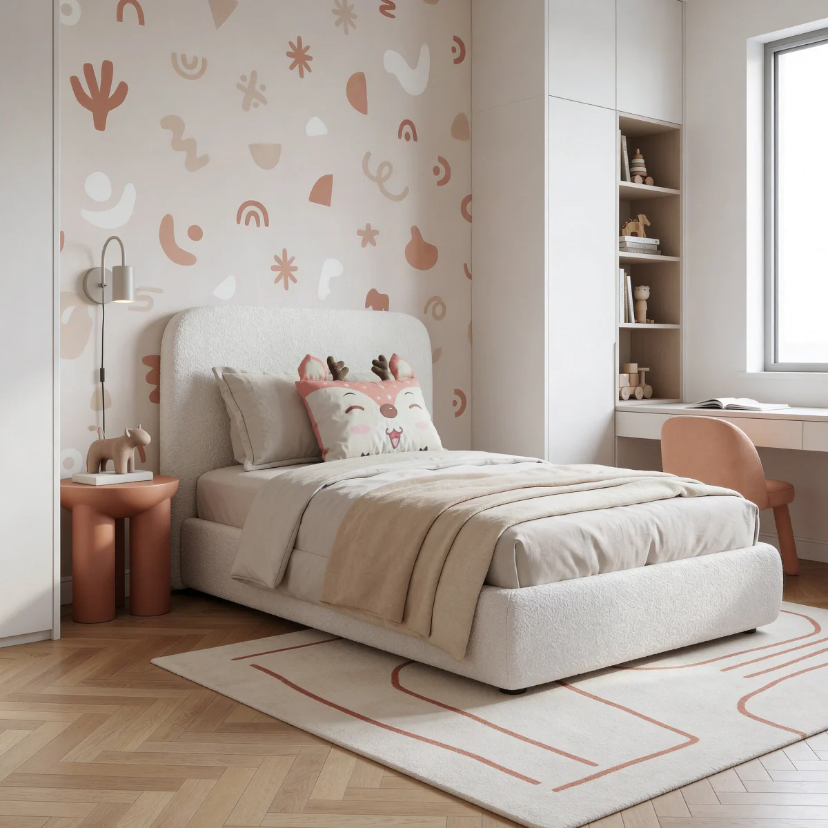Kinderkissen Holley Kleines Reh - Braun/Beige - Image 4