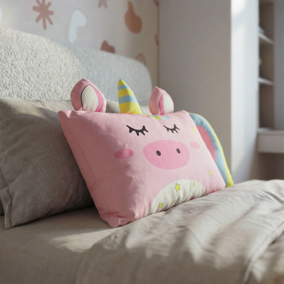 Kinderkissen Luna Einhorn - Rosa - Image 5