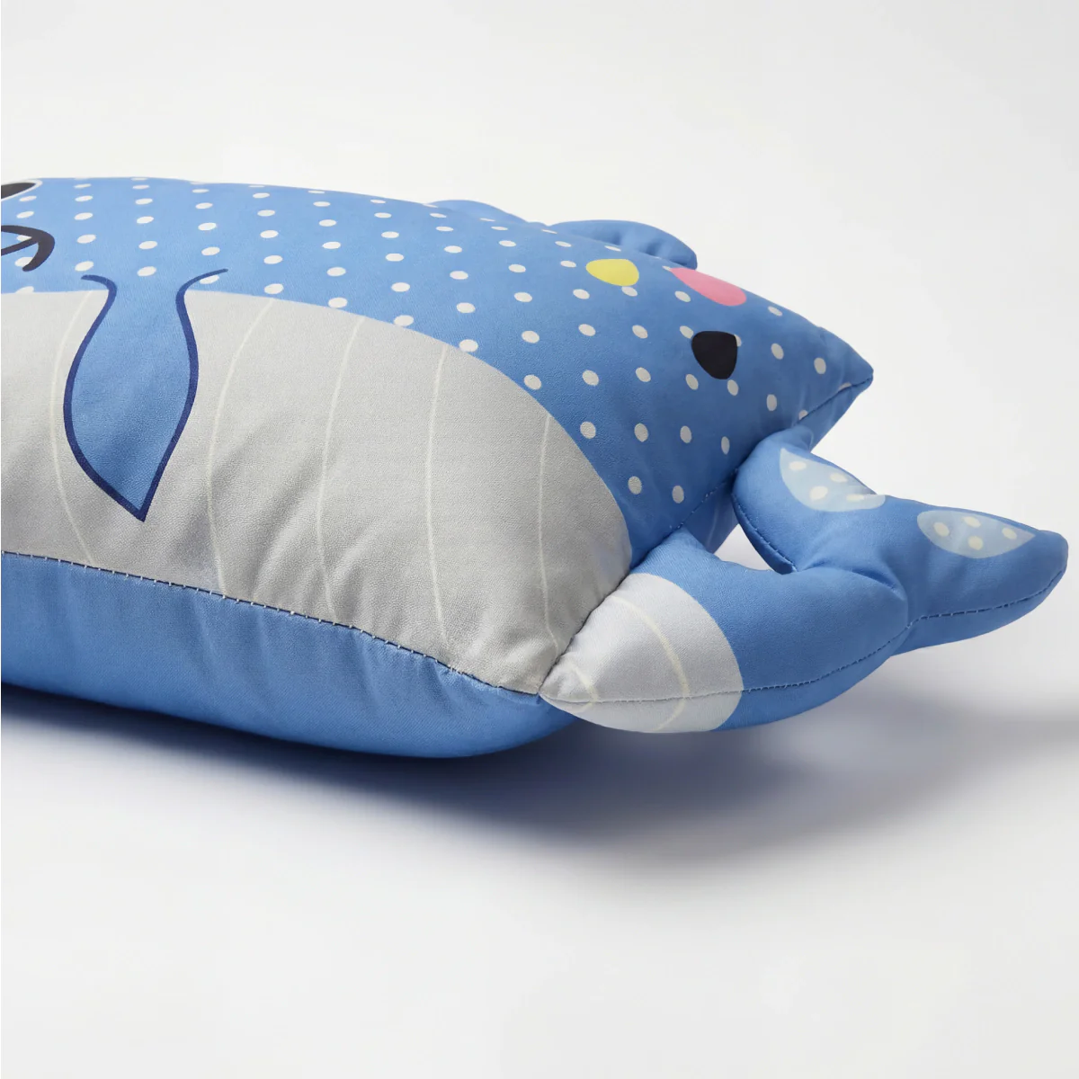 Kinderkissen Wally Wal - Blau/Grau - Image 2
