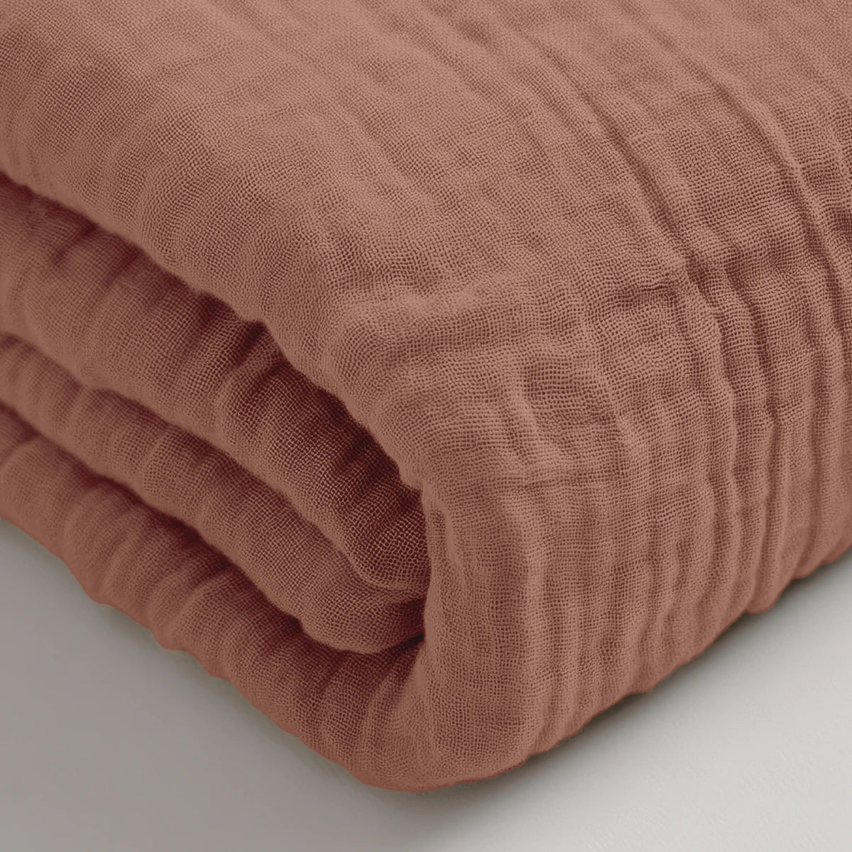 Musselin Spannbettlaken - Dusty-Rose - Image 3