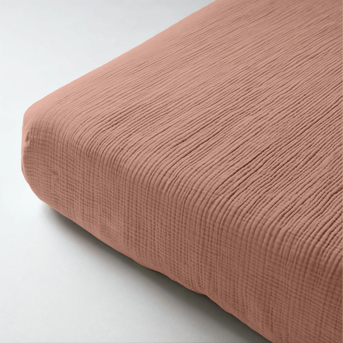 Musselin Spannbettlaken - Dusty-Rose - Image 4
