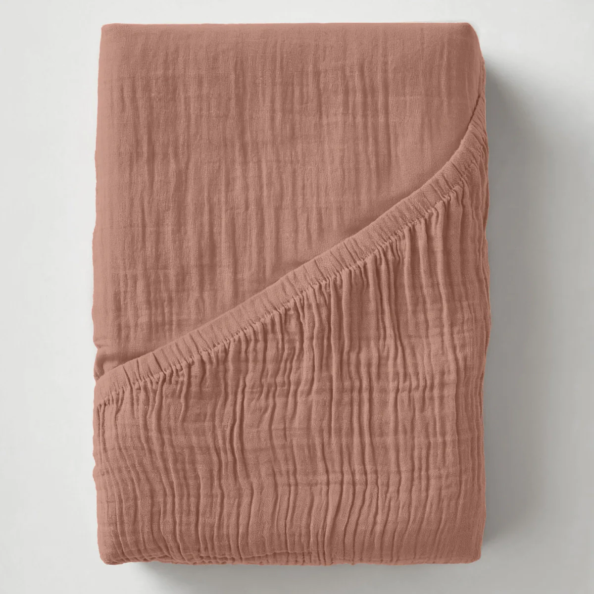 Musselin Spannbettlaken - Dusty-Rose - Image 7