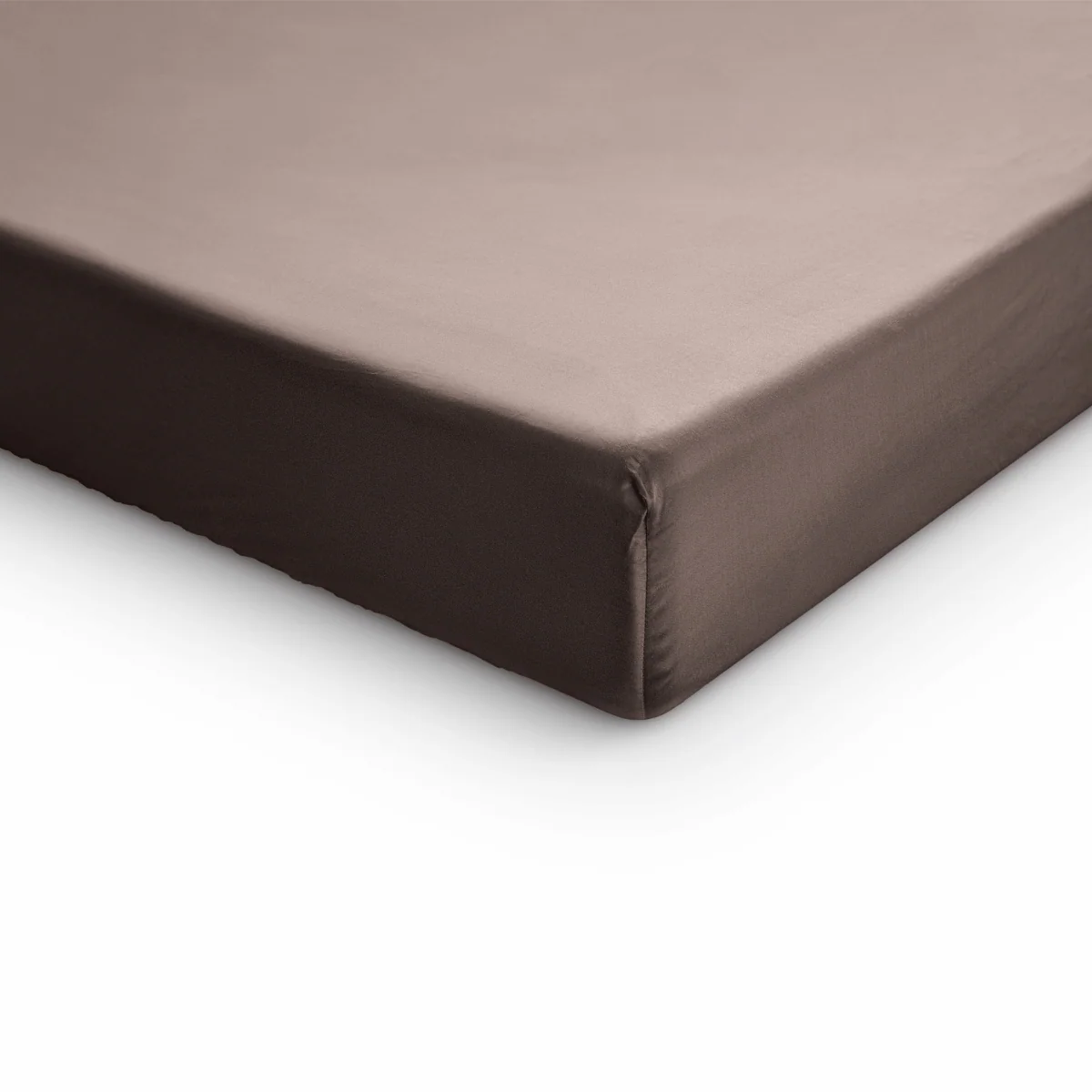 Primaviera Deluxe Topper Satin Deluxe Spannbettuch - Taupe - Image 4