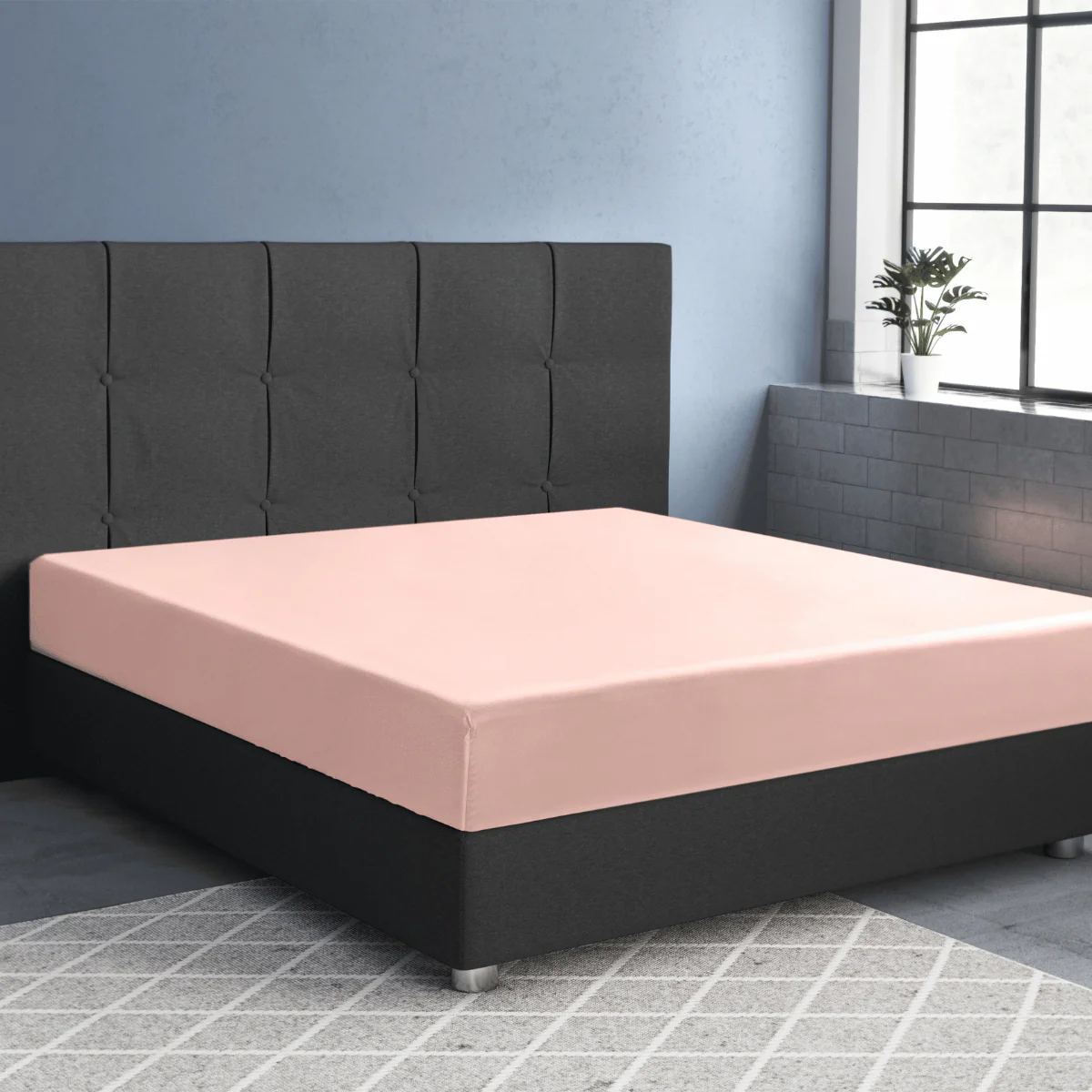 Primaviera Satin Deluxe Spannbettuch - Rosa
