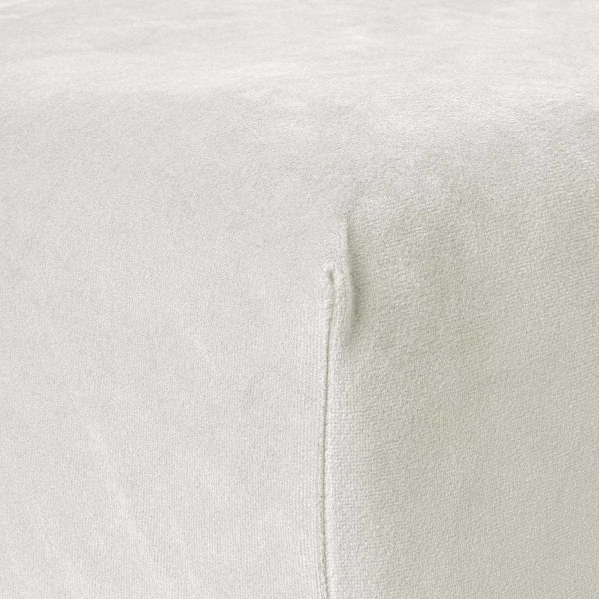 Samt-Spannbettlaken Creme - Image 3
