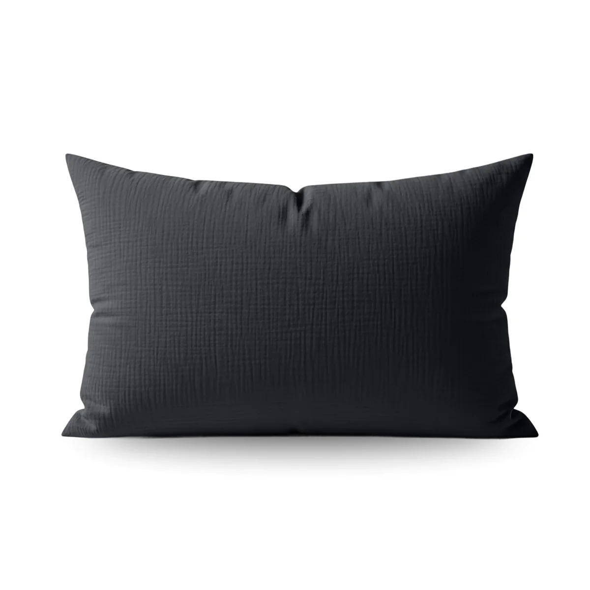 Teddy Baumwolle Musselin Kissenbezüge Set von 2 - Anthracite