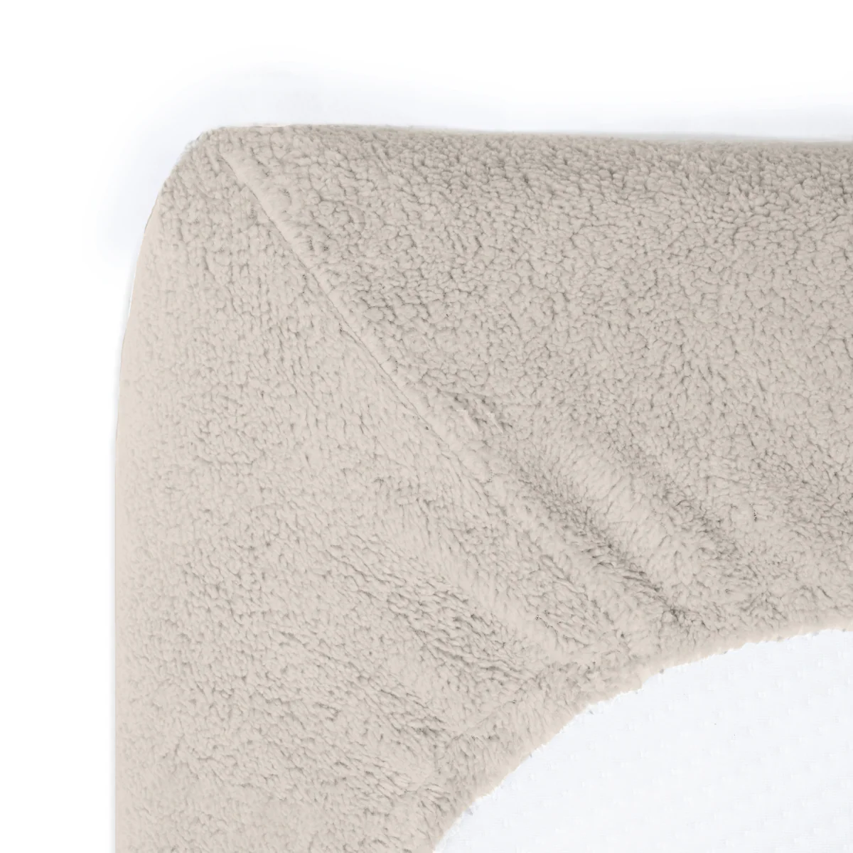 Teddy Spannbettlaken - Creme - Image 7