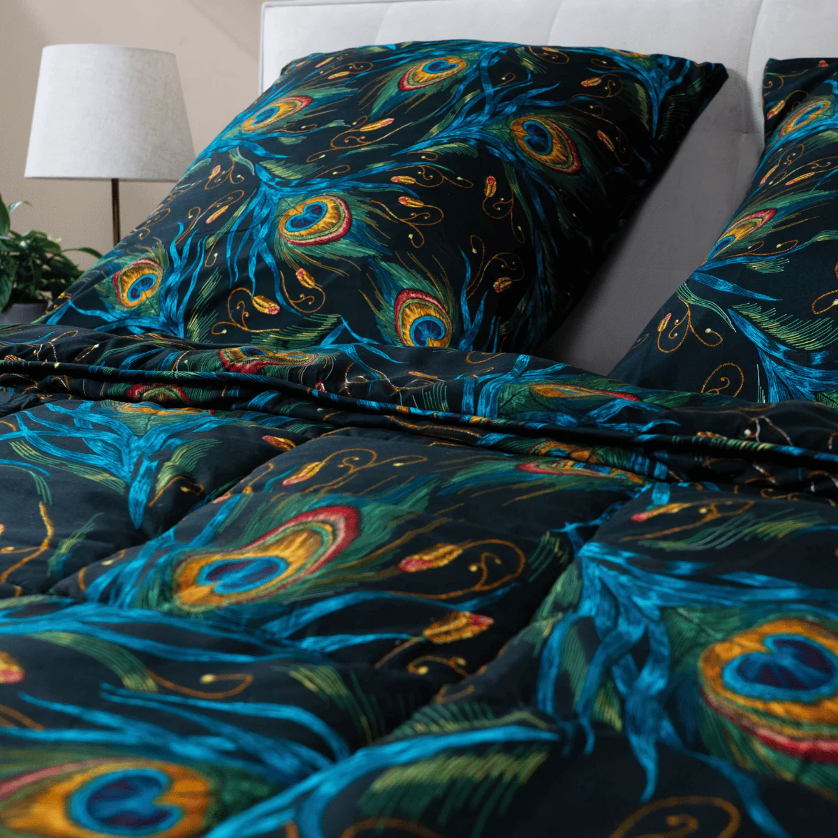 Zelesta Wonderbed 4 Seasons double - Peacock Feathers - Image 10