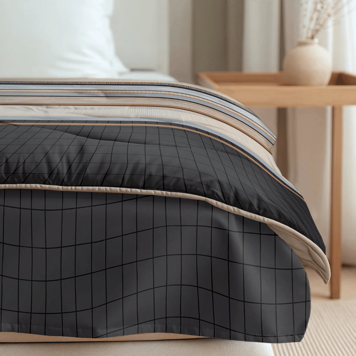 Zelesta Comfort Design Bettdecke – Blaue Streifen - Image 11