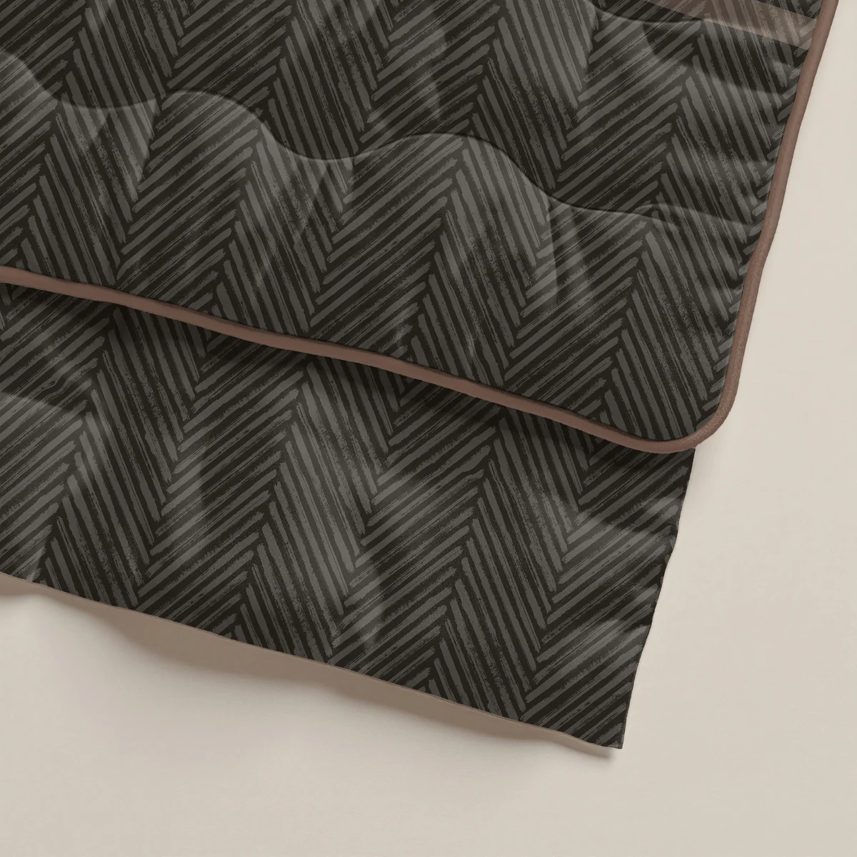Zelesta Comfort Design Bettdecke – Braune Streifen - Image 11