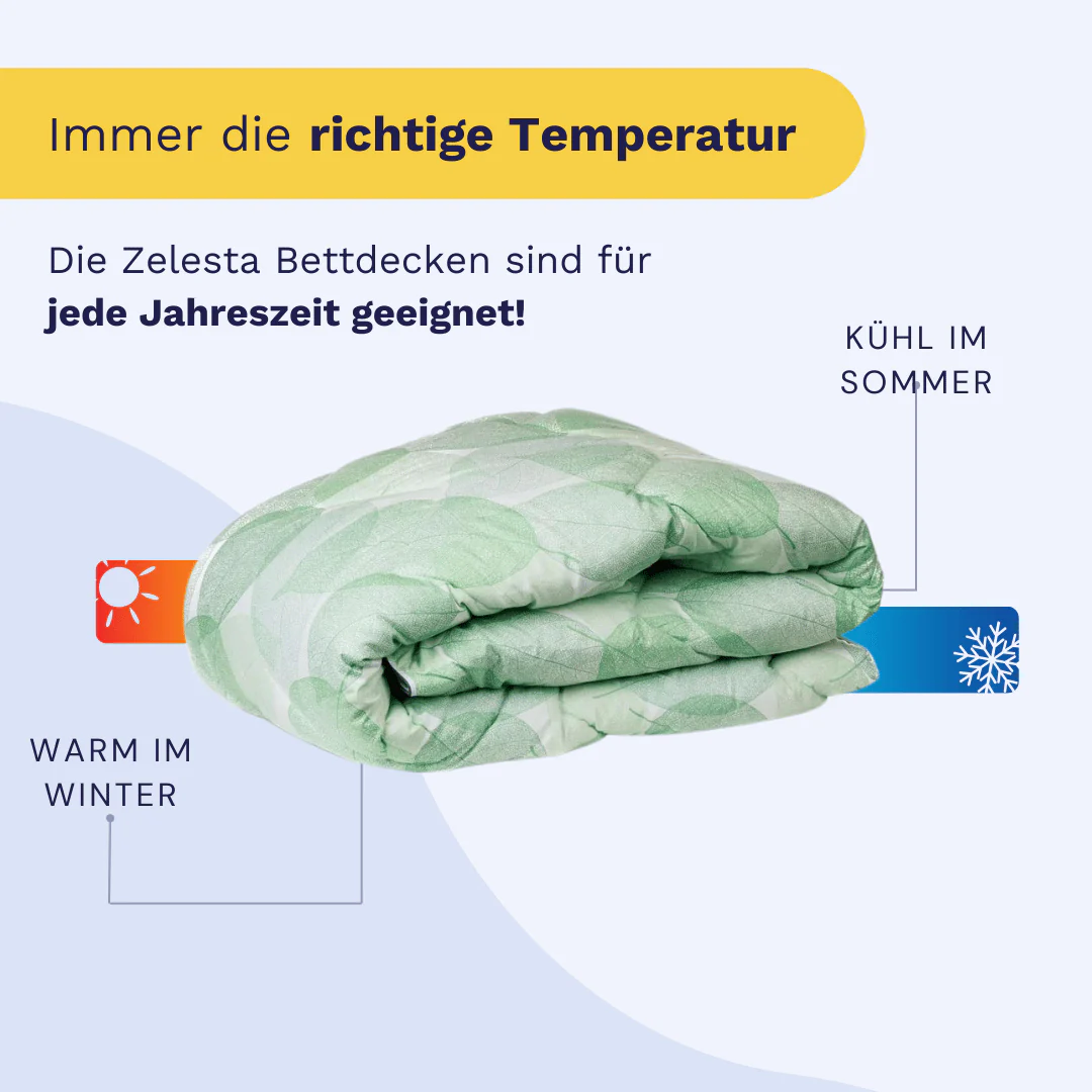 Zelesta Comfort Design Bettdecke - Frisches Blatt - Image 6