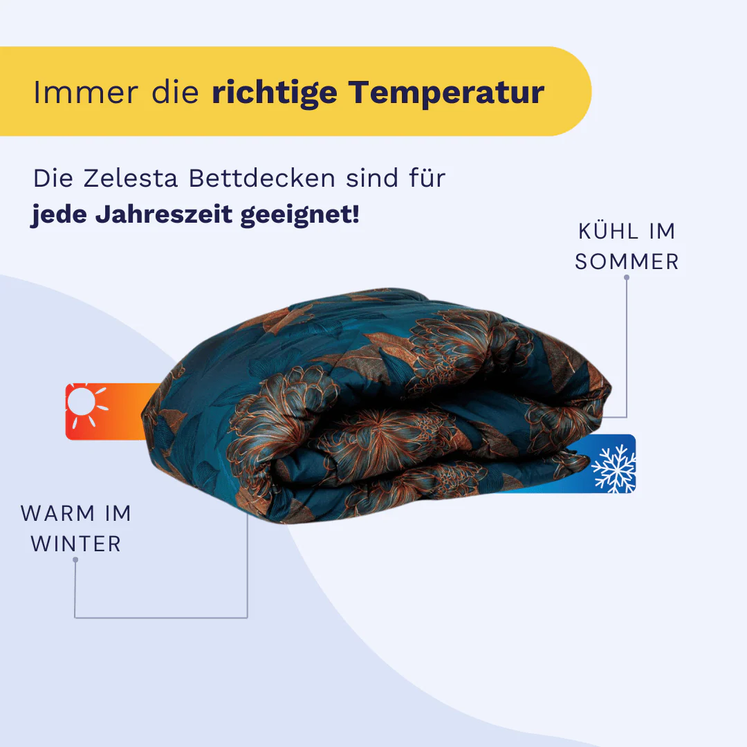 Zelesta Comfort Design Bettdecke - Königliche Blumen - Image 5