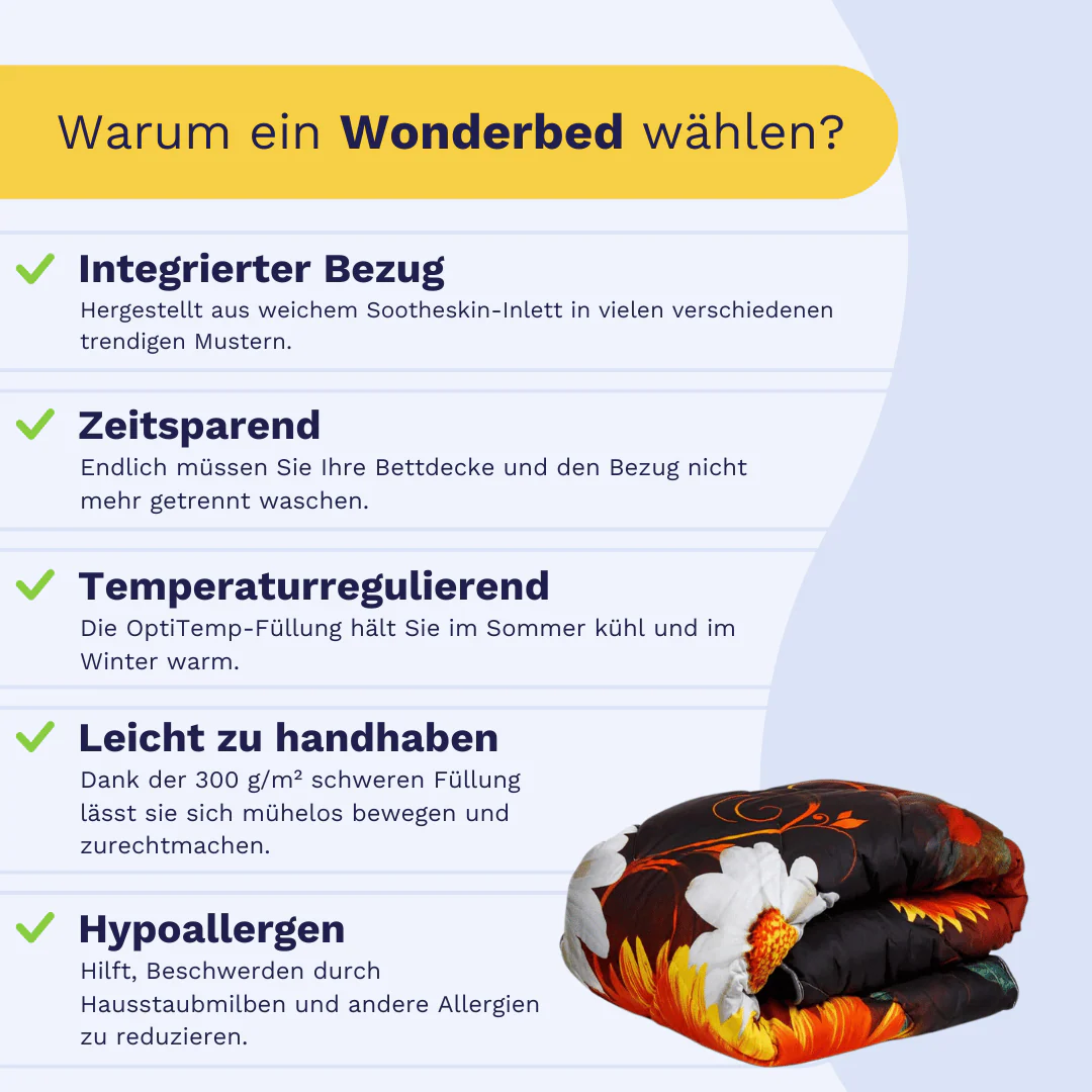 Zelesta Comfort Design Bettdecke - Sommerblumen - Image 3