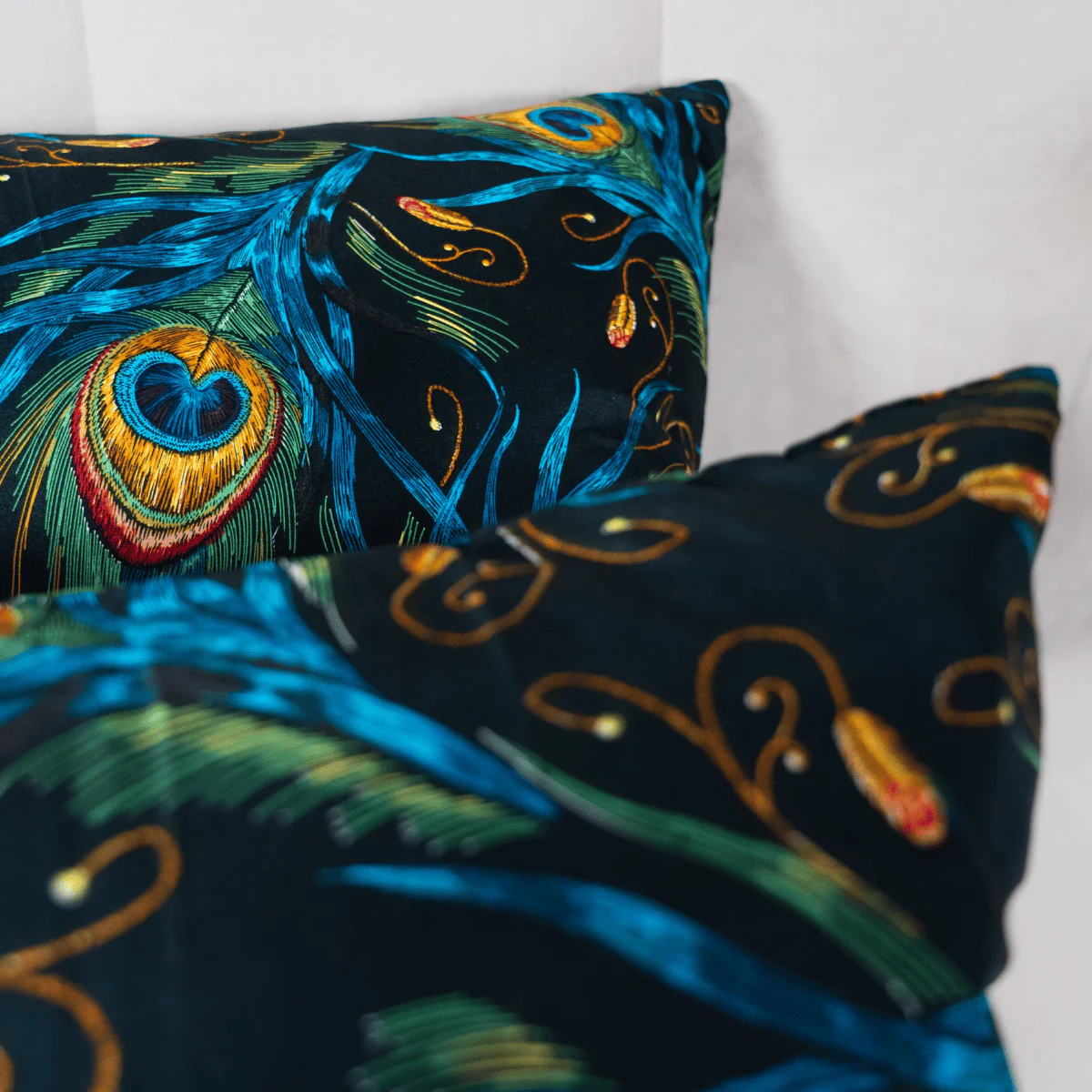 Zelesta Comfort Design Kissenbezüge Set von 2 - Peacock Feathers - Image 3