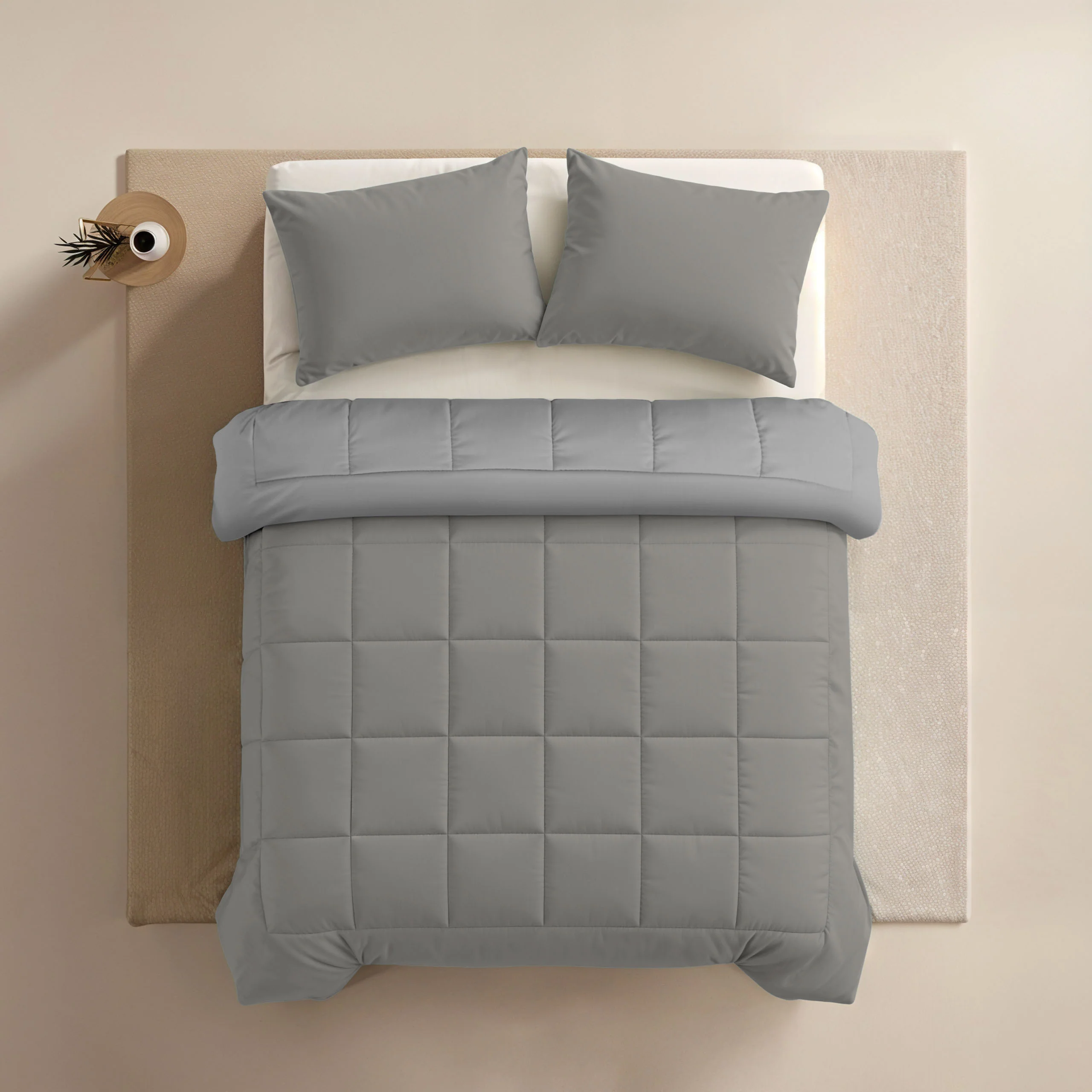 Zelesta Comfort Duo Bettdecke - Grau & Sanftes Grau - Image 4