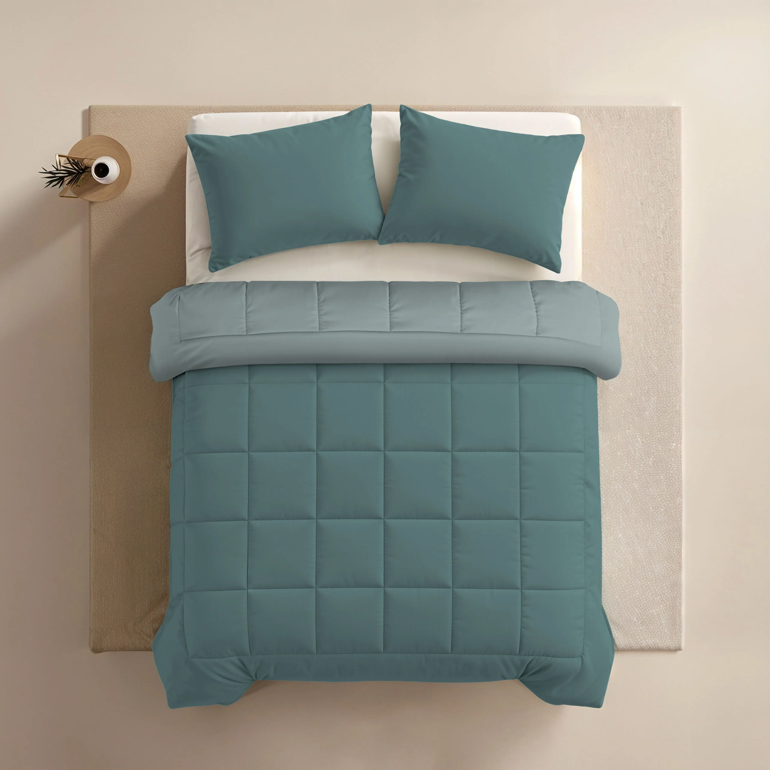 Zelesta Comfort Duo Bettdecke - Mineral & Hellblau - Image 4