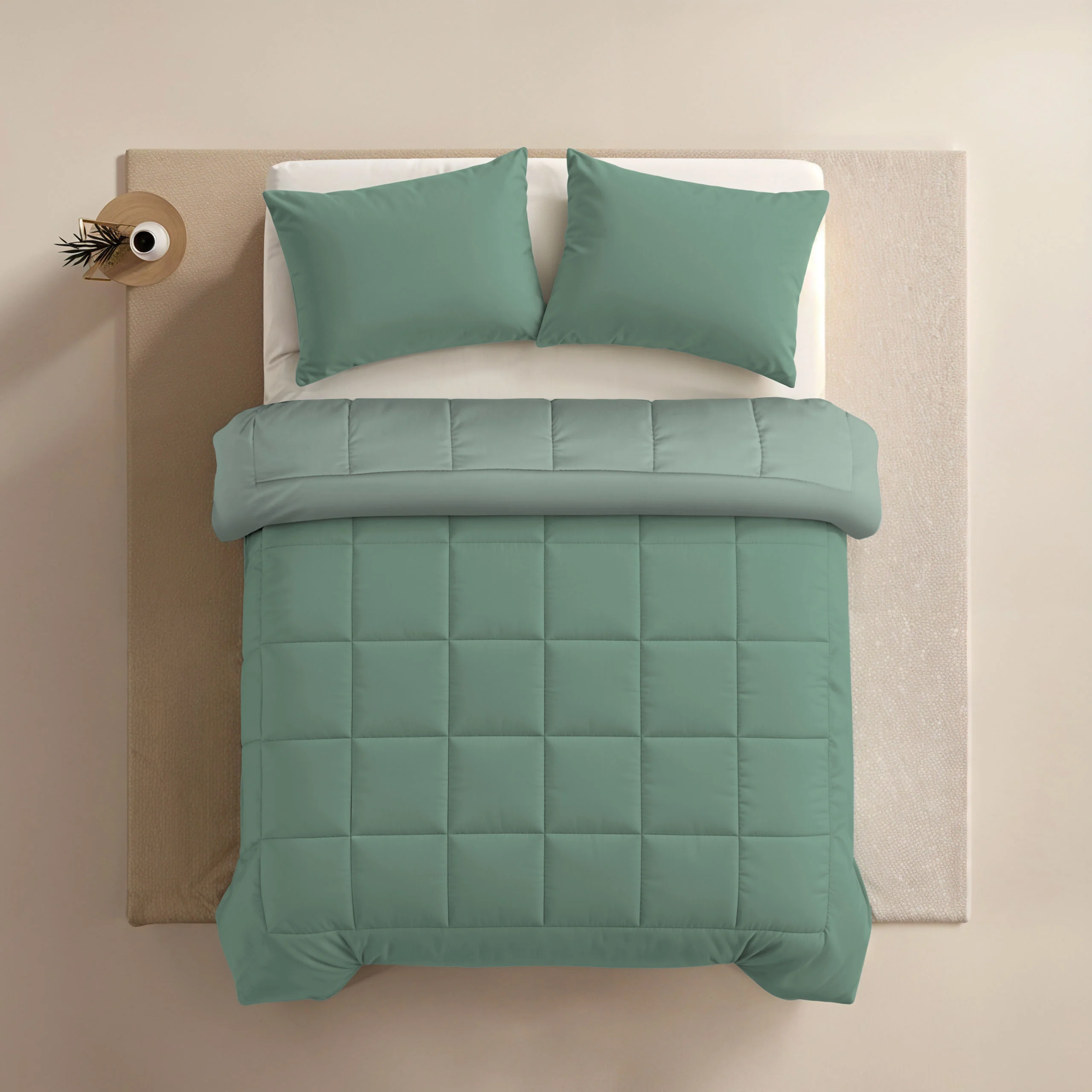 Zelesta Comfort Duo Bettdecke - Mintgrün & Hellgrün - Image 4