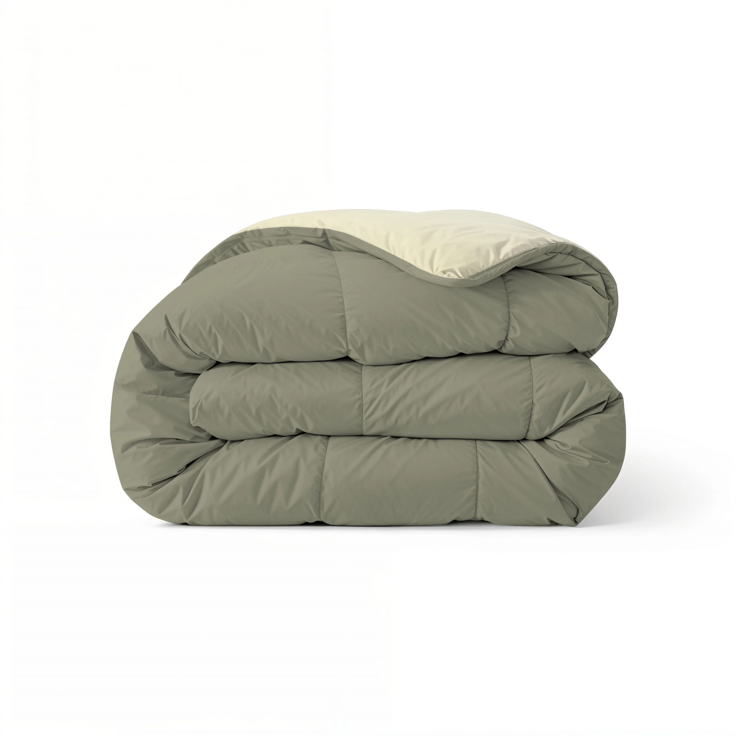 Zelesta Comfort Duo Bettdecke - Olivgrün & Creme