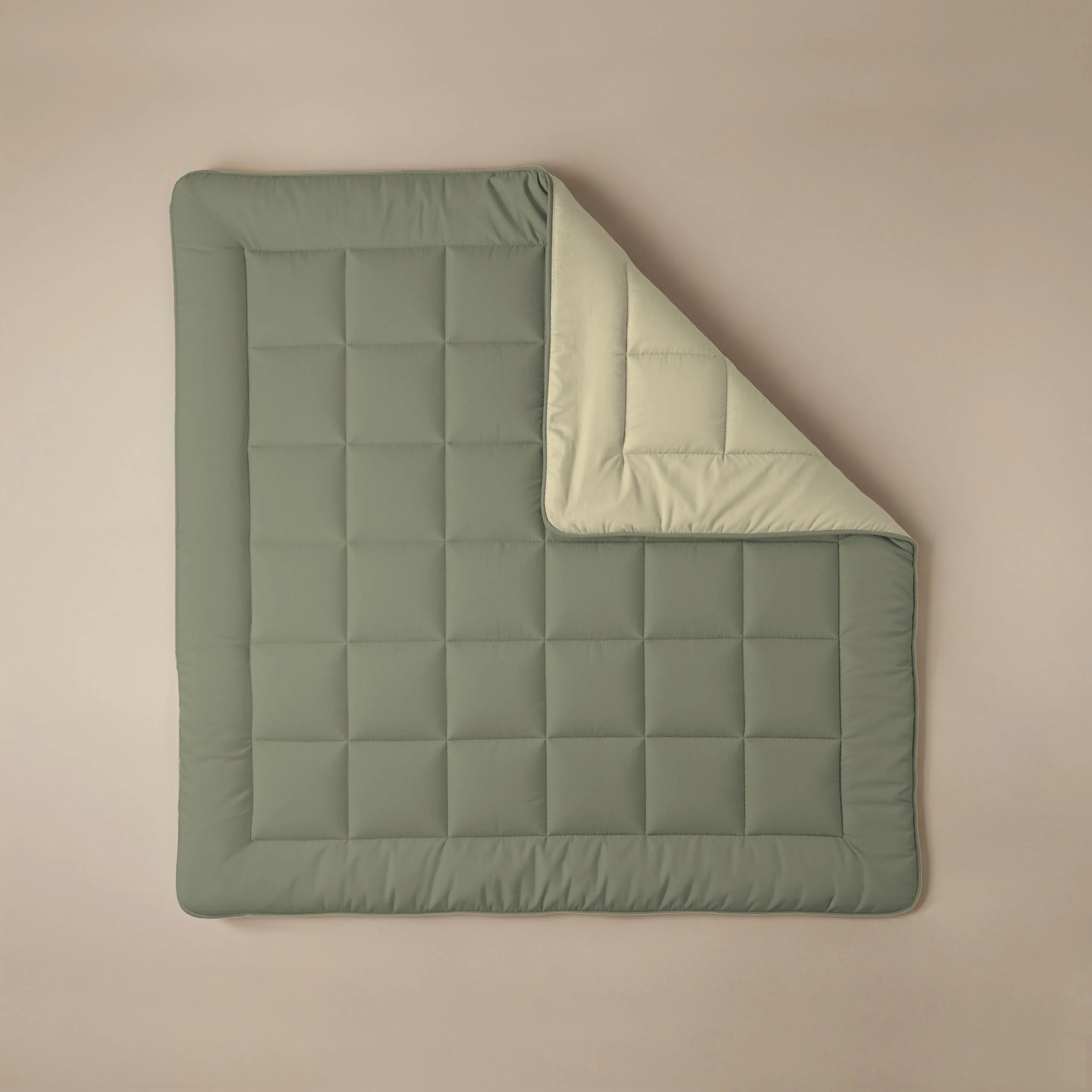 Zelesta Comfort Duo Bettdecke - Olivgrün & Creme - Image 5