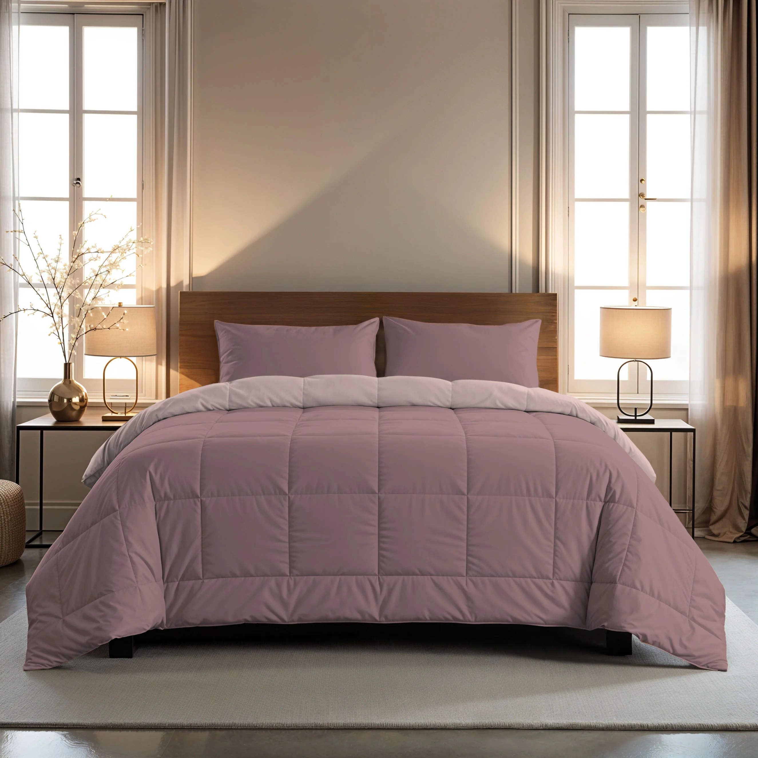Zelesta Comfort Duo Bettdecke - Rosa & Hellrosa - Image 2
