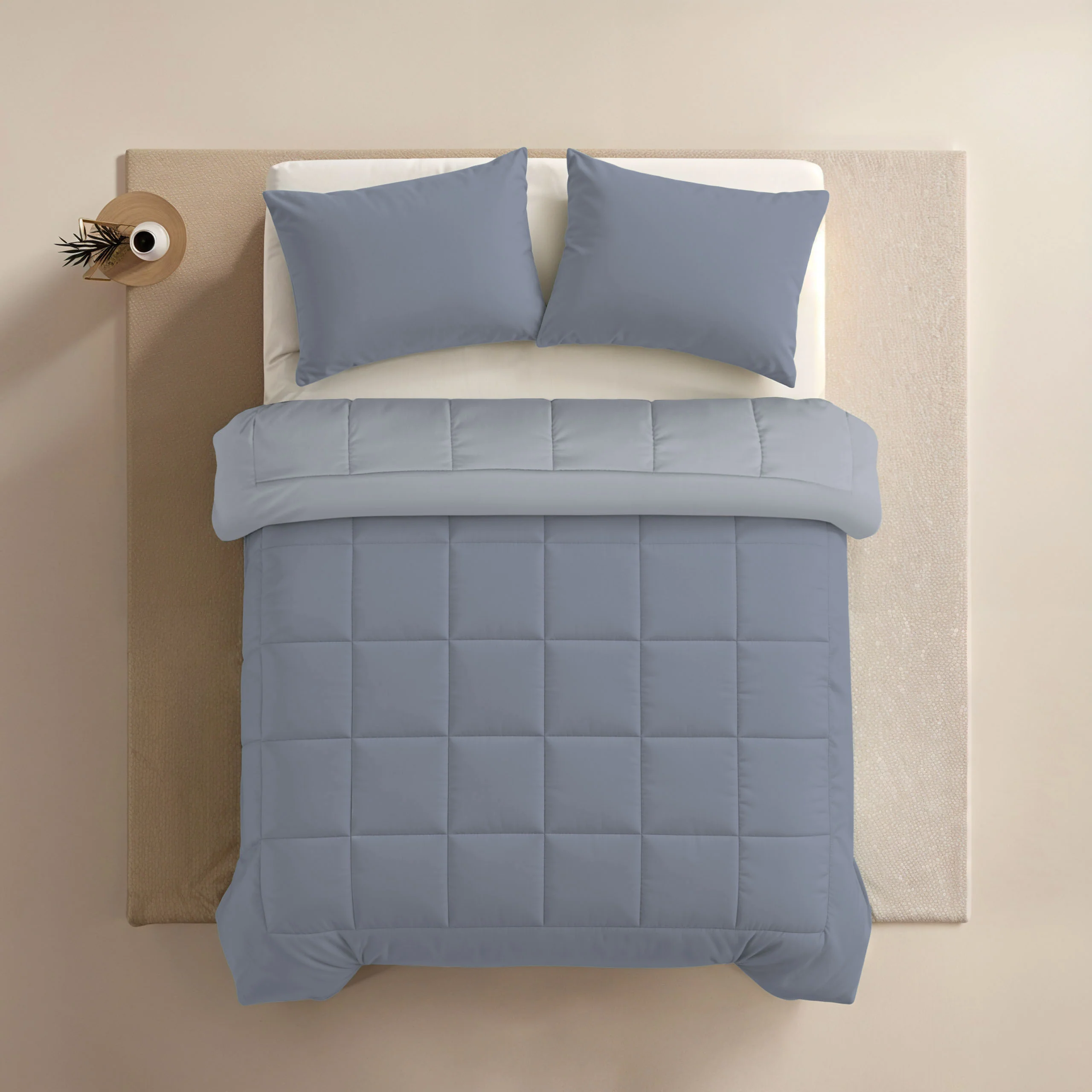 Zelesta Comfort Duo Sommerbettdecke - Eisblau & Sanftes Blau - Image 4