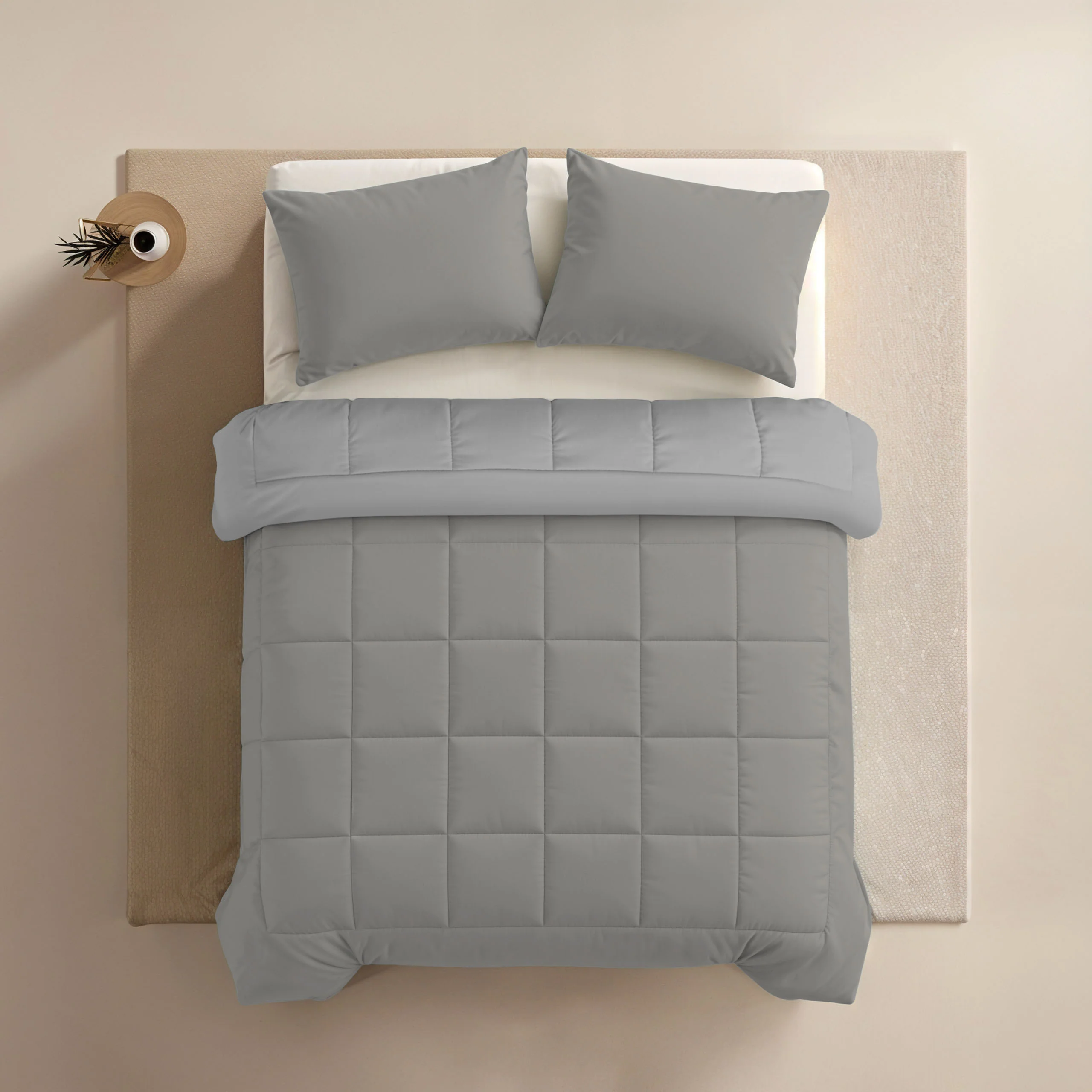 Zelesta Comfort Duo Sommerbettdecke - Grau & Sanftes Grau - Image 4
