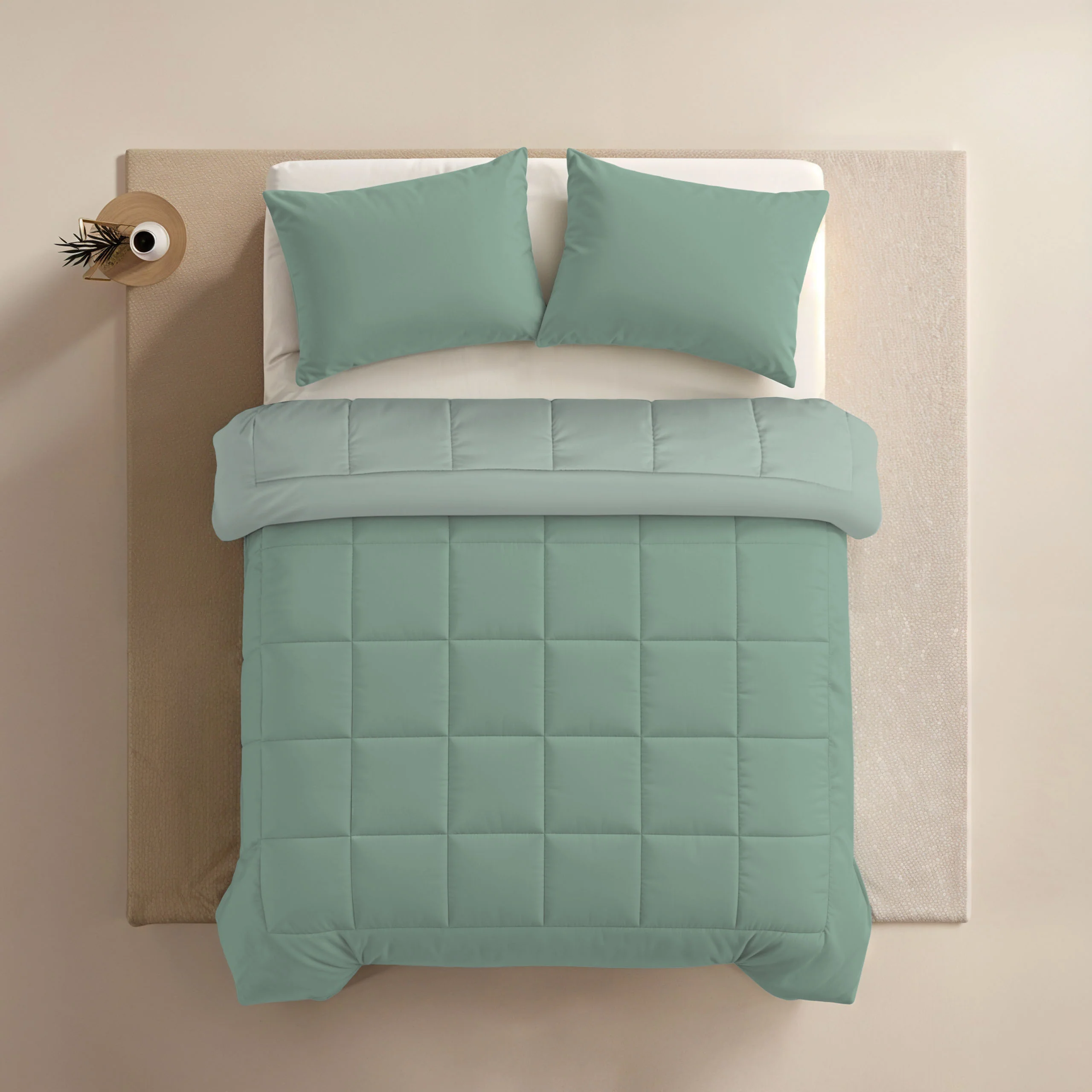 Zelesta Comfort Duo Sommerbettdecke - Mintgrün & Hellgrün - Image 4