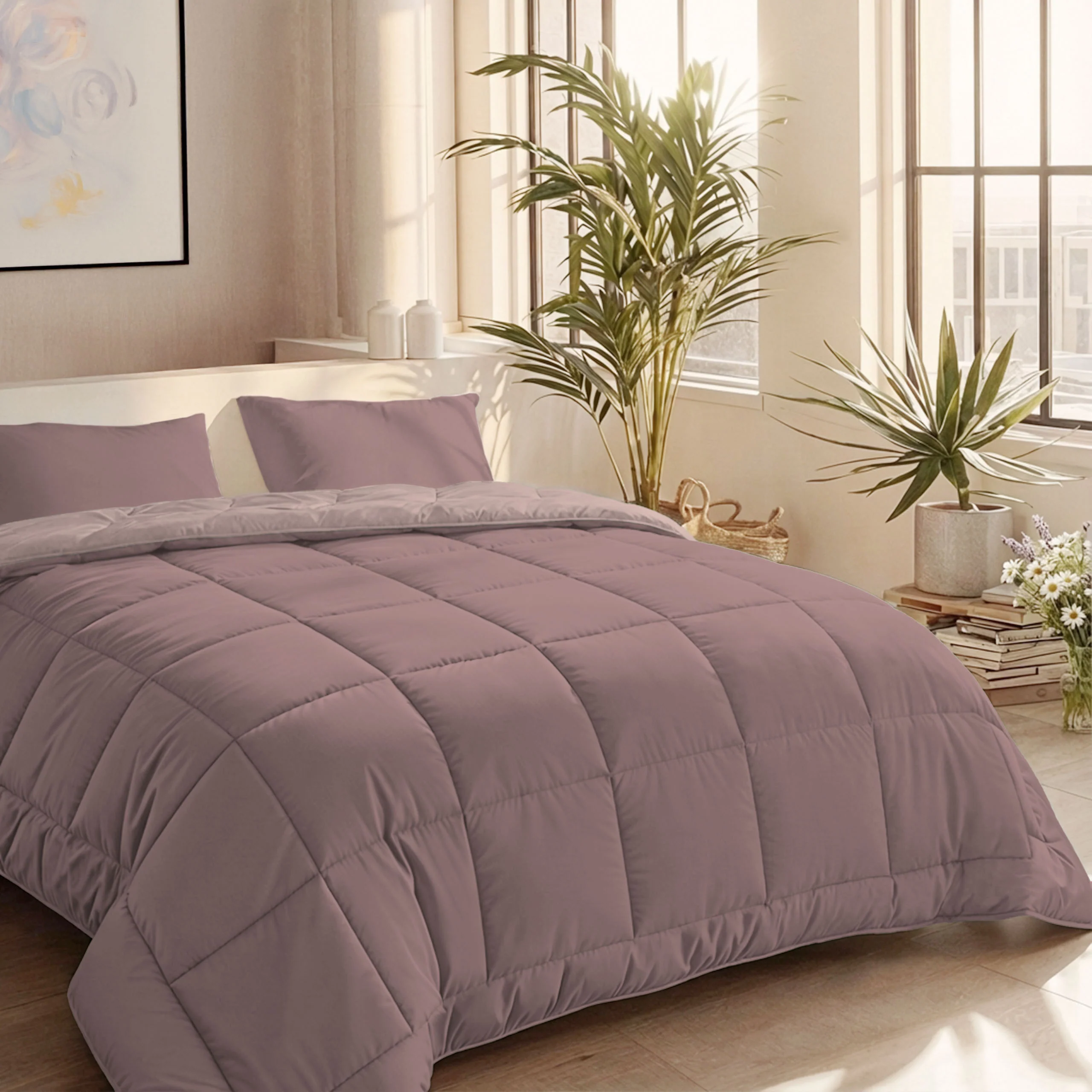 Zelesta Comfort Duo Sommerbettdecke - Rosa & Hellrosa - Image 2