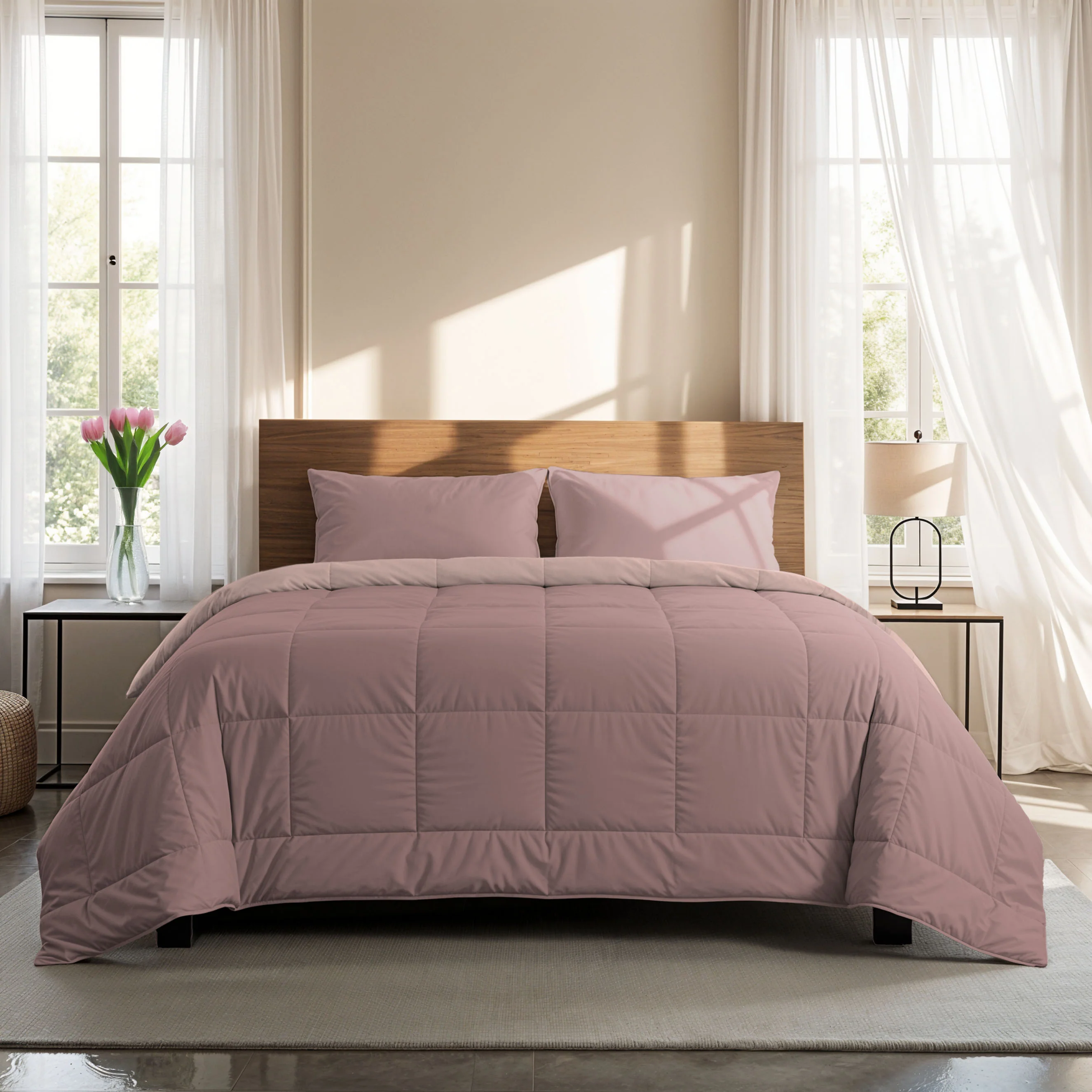 Zelesta Comfort Duo Sommerbettdecke - Rosa & Hellrosa - Image 3
