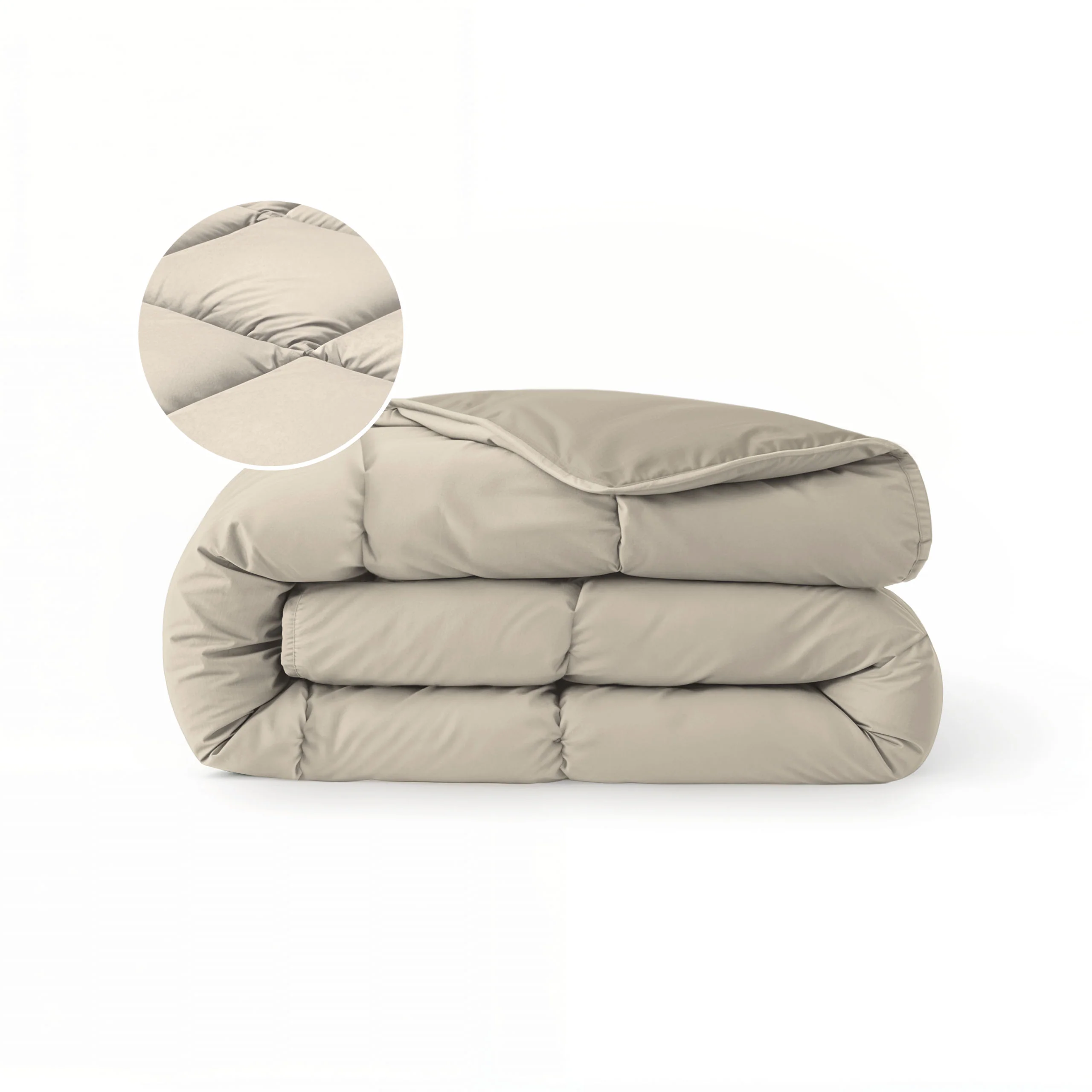Zelesta Comfort Duo Sommerbettdecke - Taupe & Champagner - Image 8