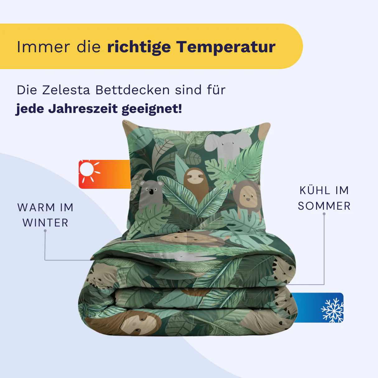Zelesta Comfort Kids Bettdecke - Jungle Fantasy - Image 5