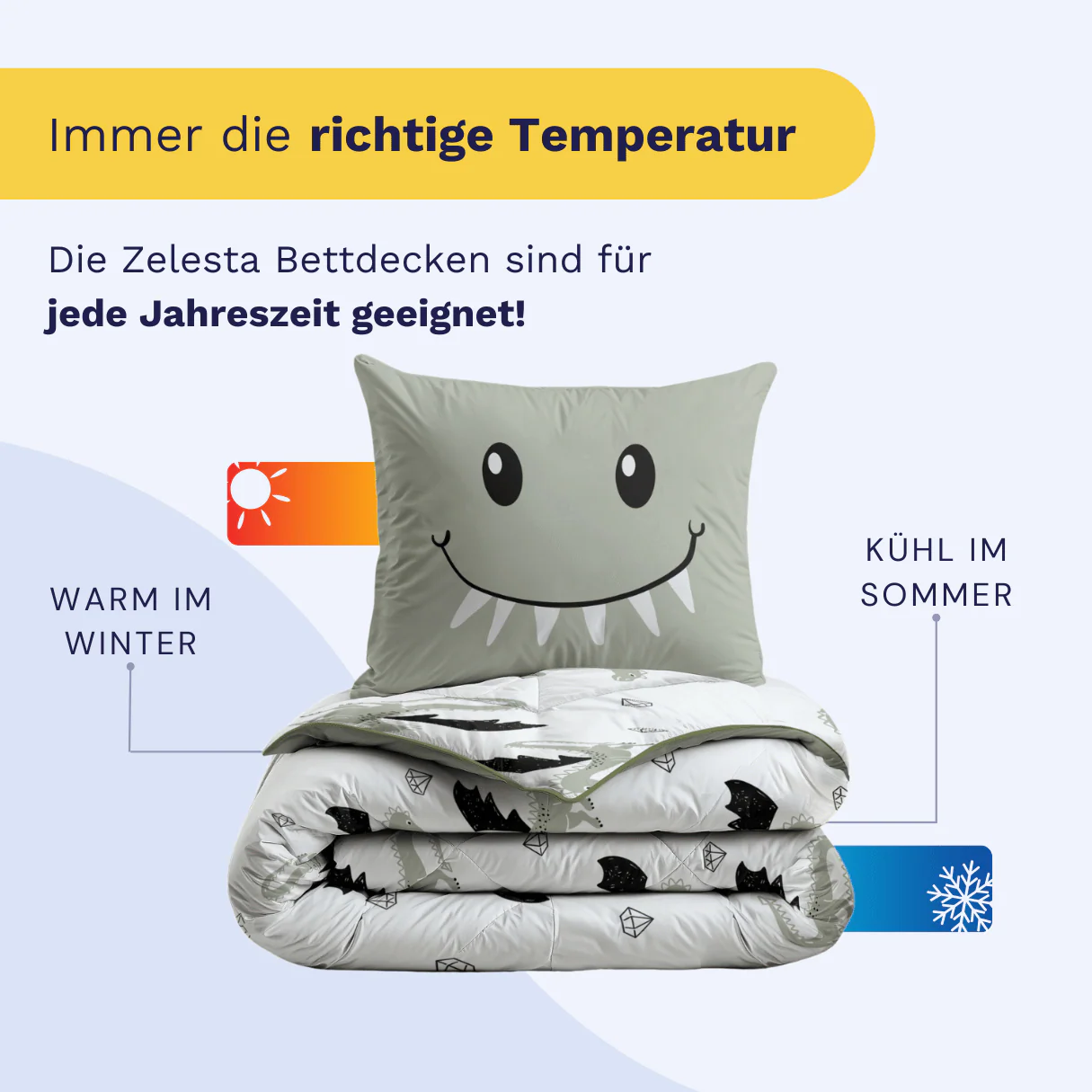 Zelesta Comfort Kids Bettdecke - Smiling Dragon - Image 4