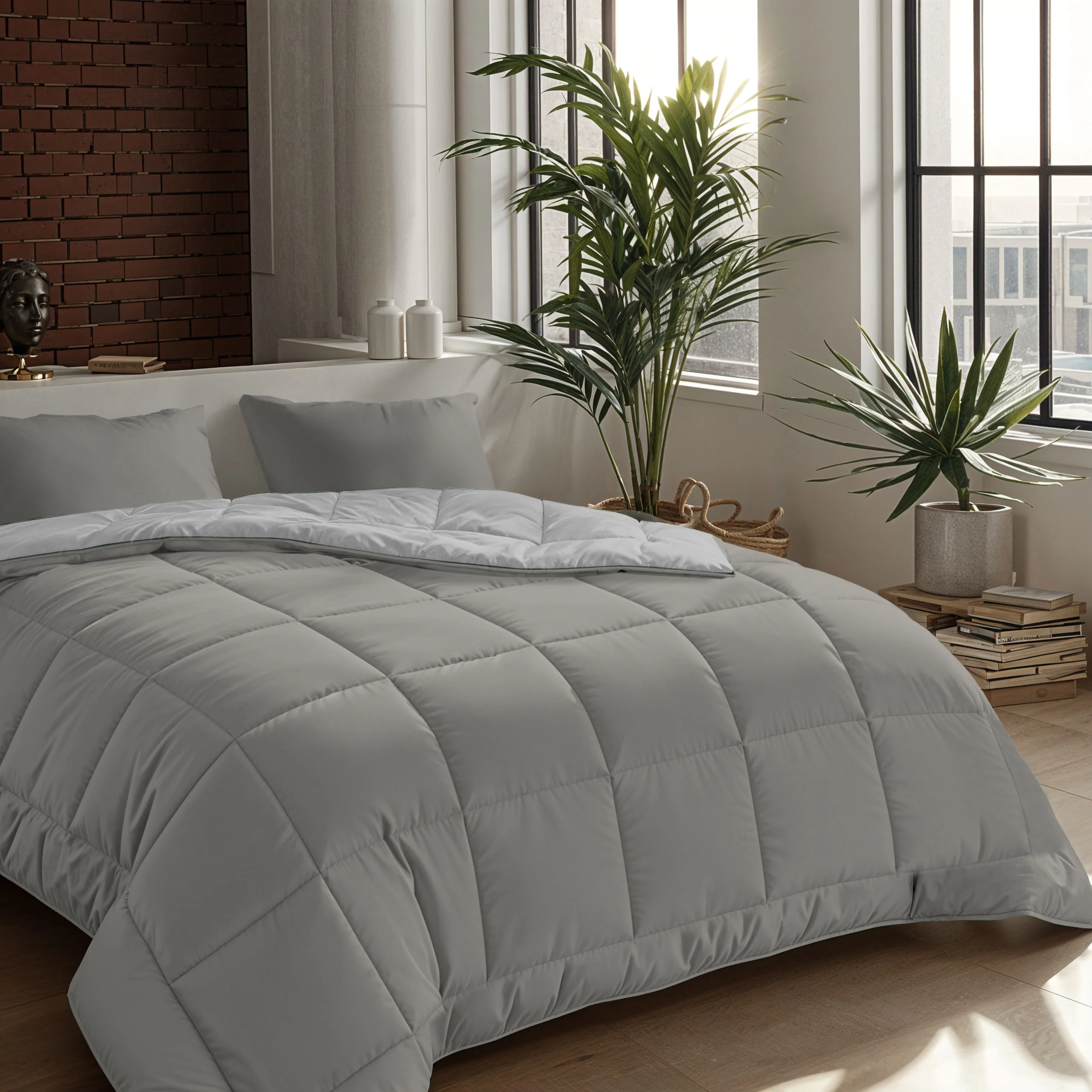 Zelesta Comfort Duo Kissenbezüge Set von 2 - Grau - Image 3