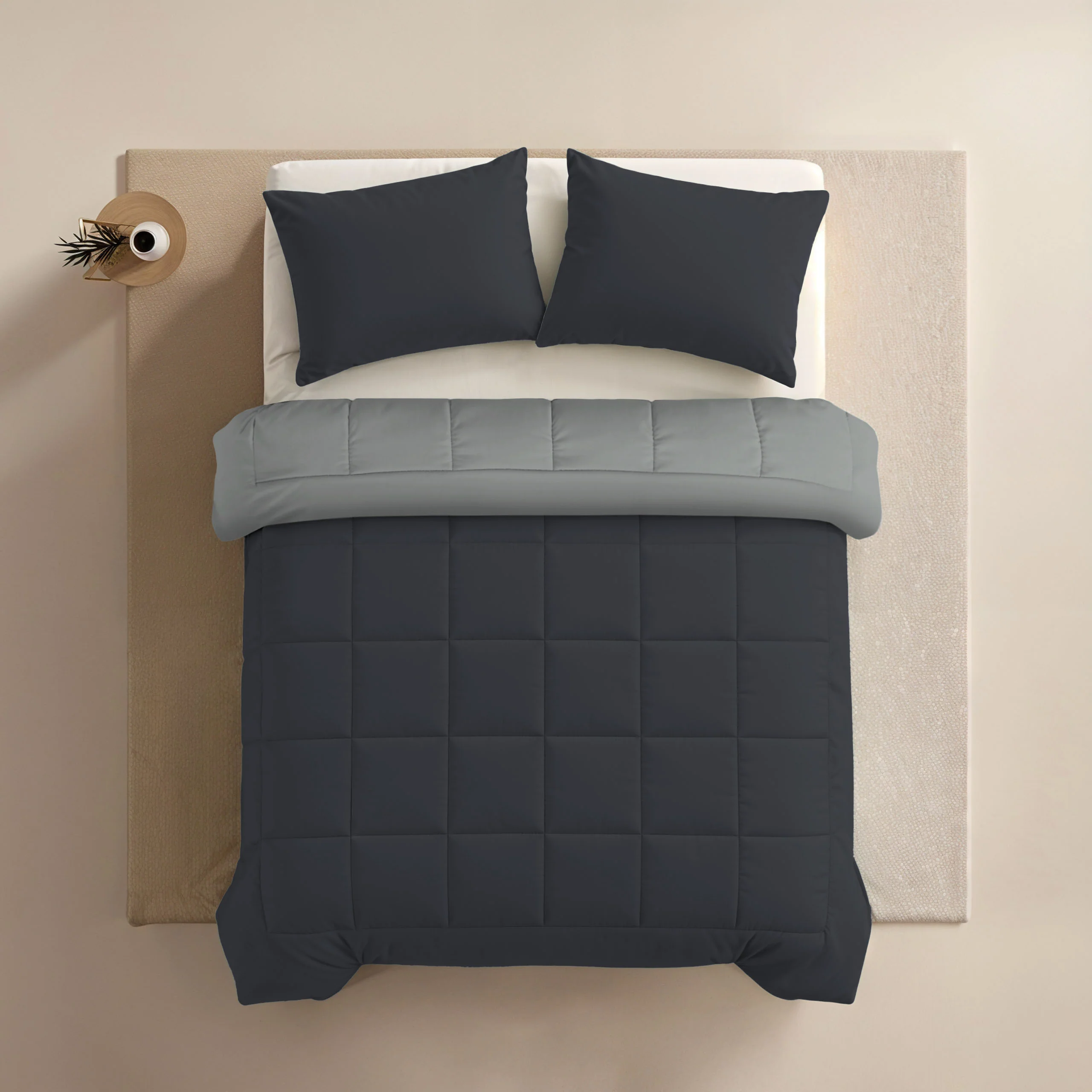 Zelesta Comfort Duo Kissenbezüge Set von 2 - Sanftes Schwarz - Image 4