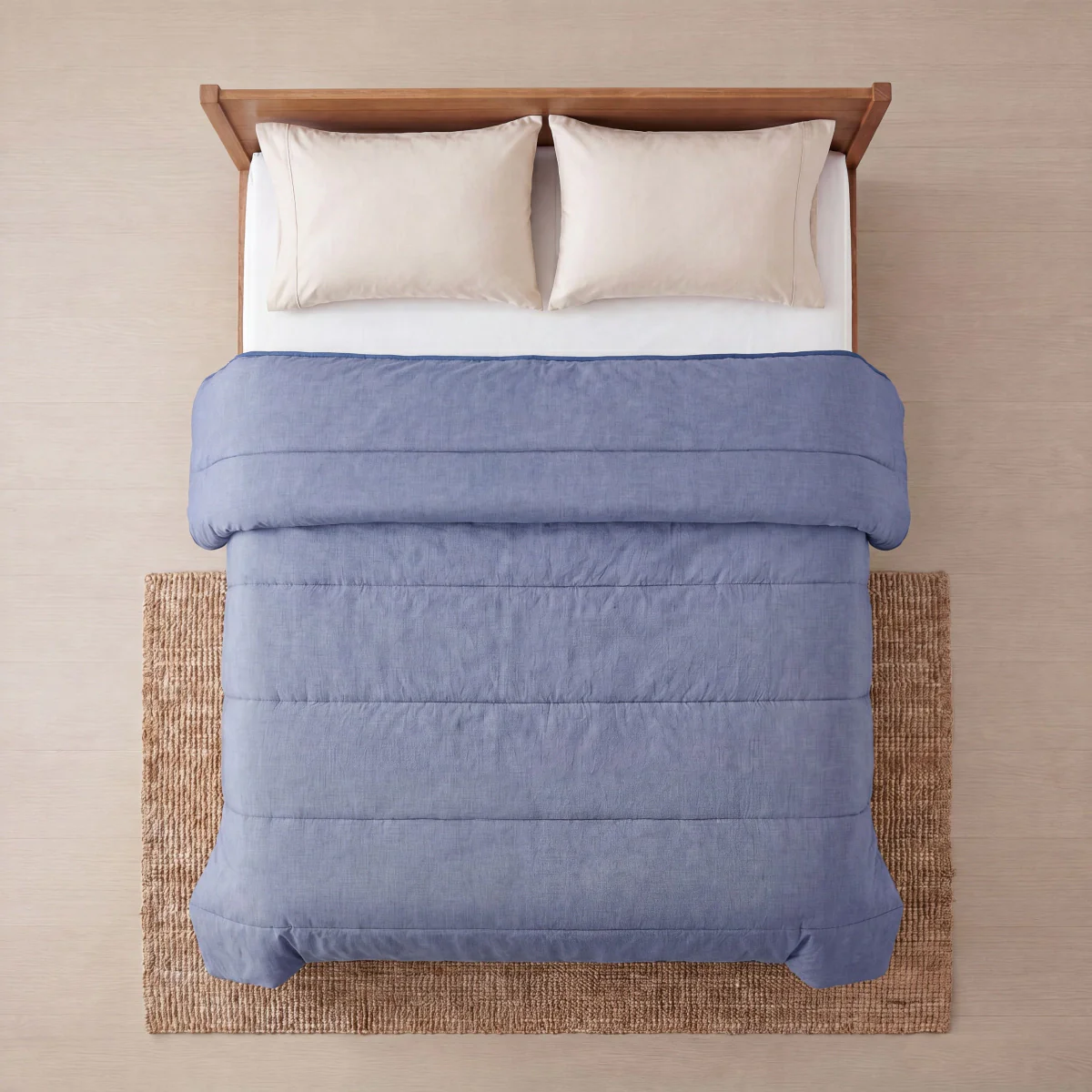 Zelesta Comfort Structur Sommerbettdecke - Denim - Image 4