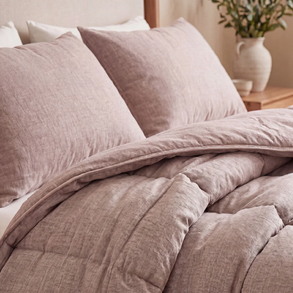 Zelesta Comfort Structur Sommerbettdecke - Taupe - Image 3
