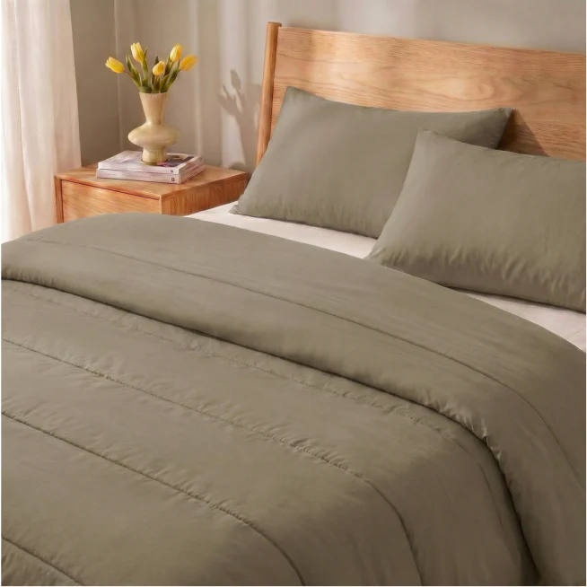 Zelesta Comfort Uni Sommerbettdecke - Naturtaupe - Image 2