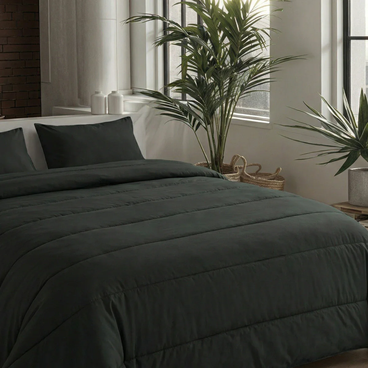 Zelesta Comfort Uni Sommerbettdecke - Schwarz - Image 3