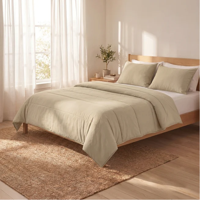 Zelesta Comfort Uni Sommerbettdecke - Warmsand - Image 3