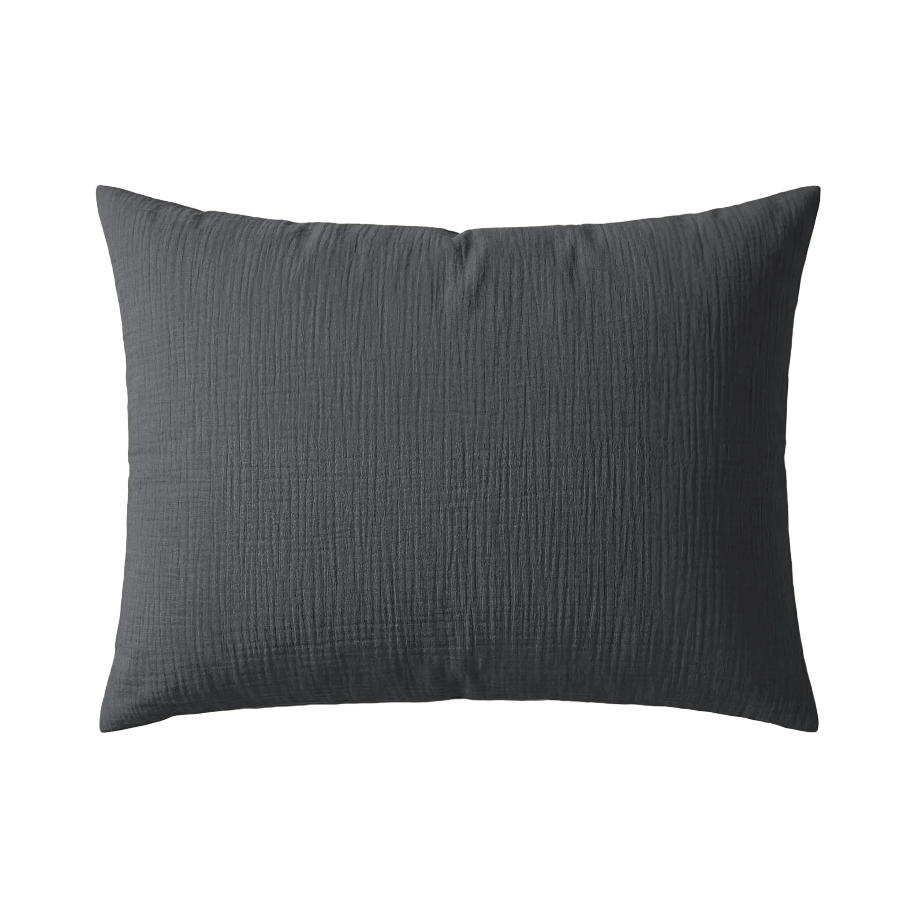 Zelesta Deluxe Baumwolle Musselin Kissenbezüge Set von 2 - Anthrazit