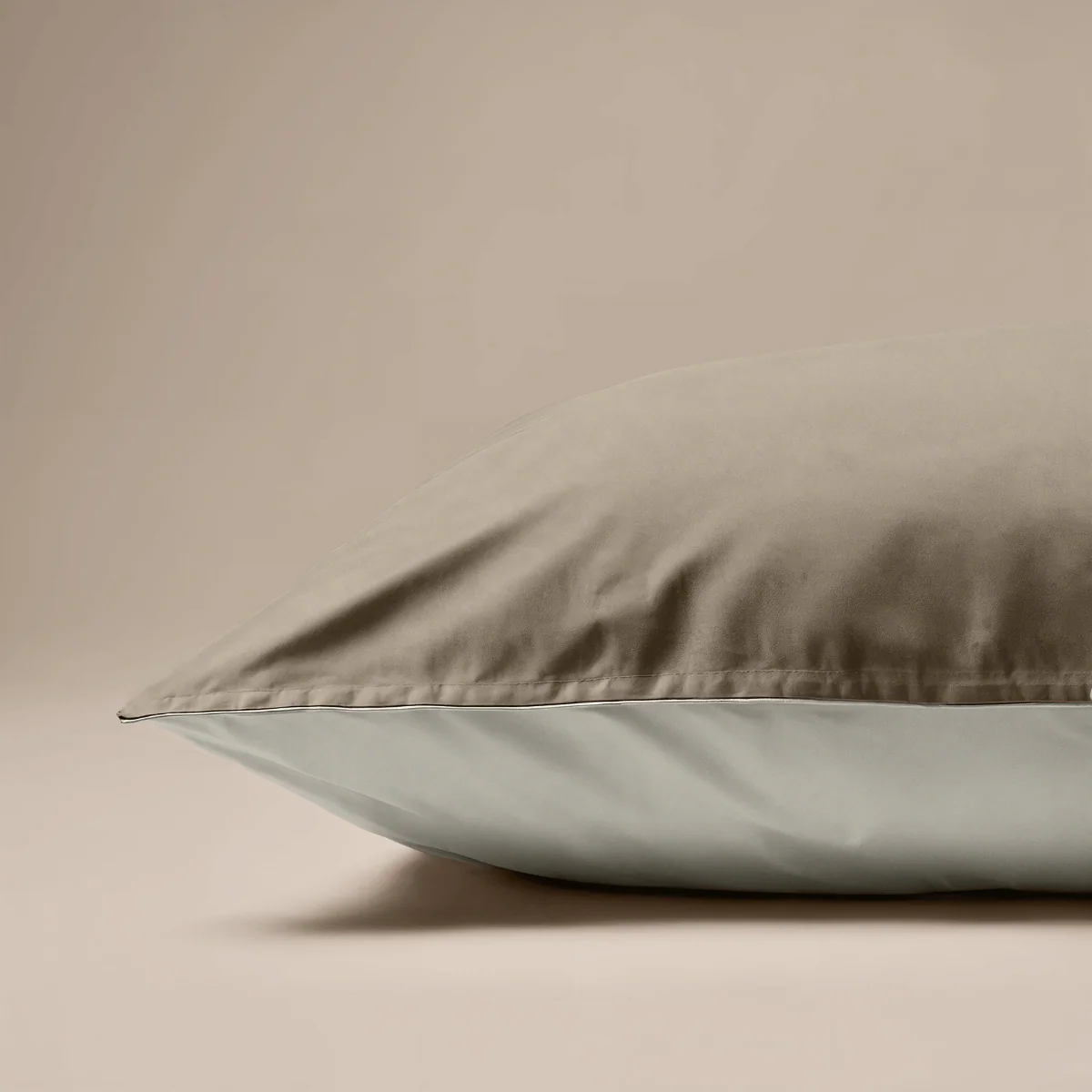 Zelesta Deluxe Perkal-Baumwolle Kissenbezug Set Von 2 - Taupe - Image 2