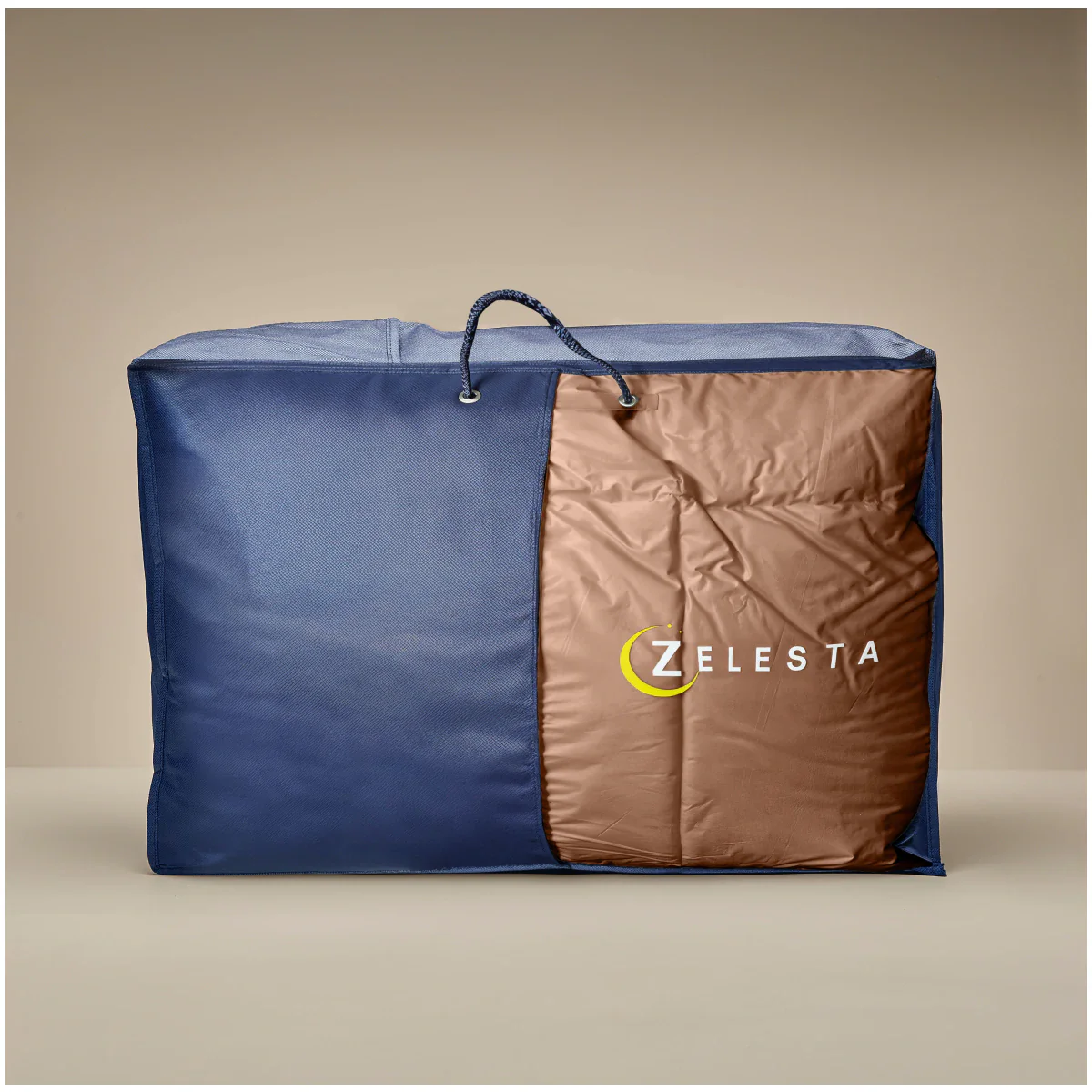Zelesta Deluxe Uni Baumwollsatin Sommerbettdecke - Erdrot - Image 5