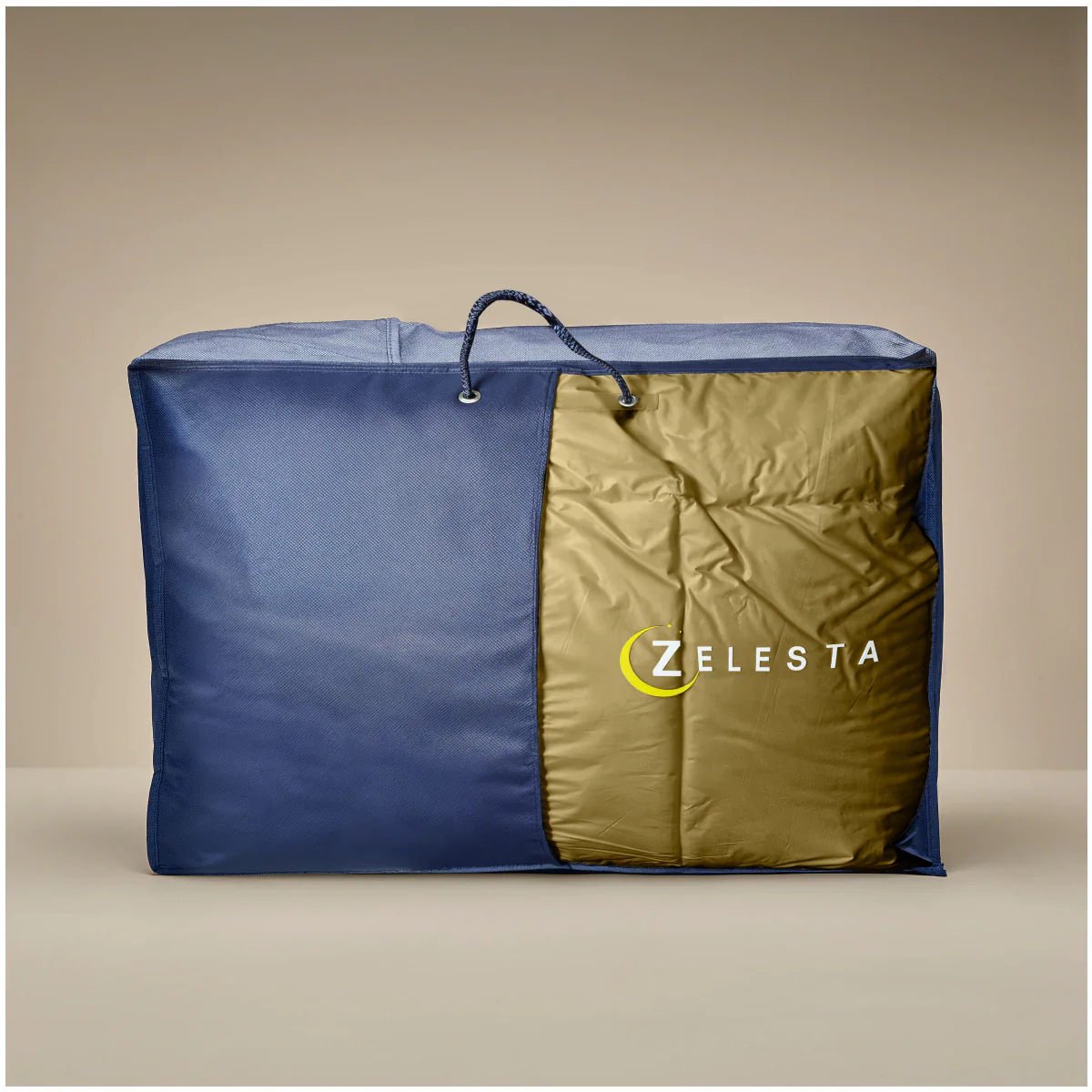 Zelesta Deluxe Uni Baumwollsatin Sommerbettdecke - Ockergelb - Image 3
