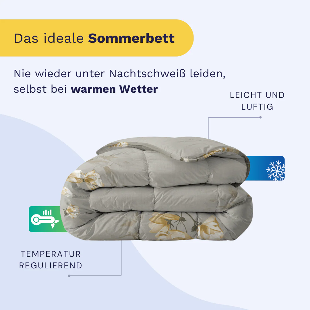 Zelesta Everyday Design Sommerbettdecke - White Blossom - Image 5