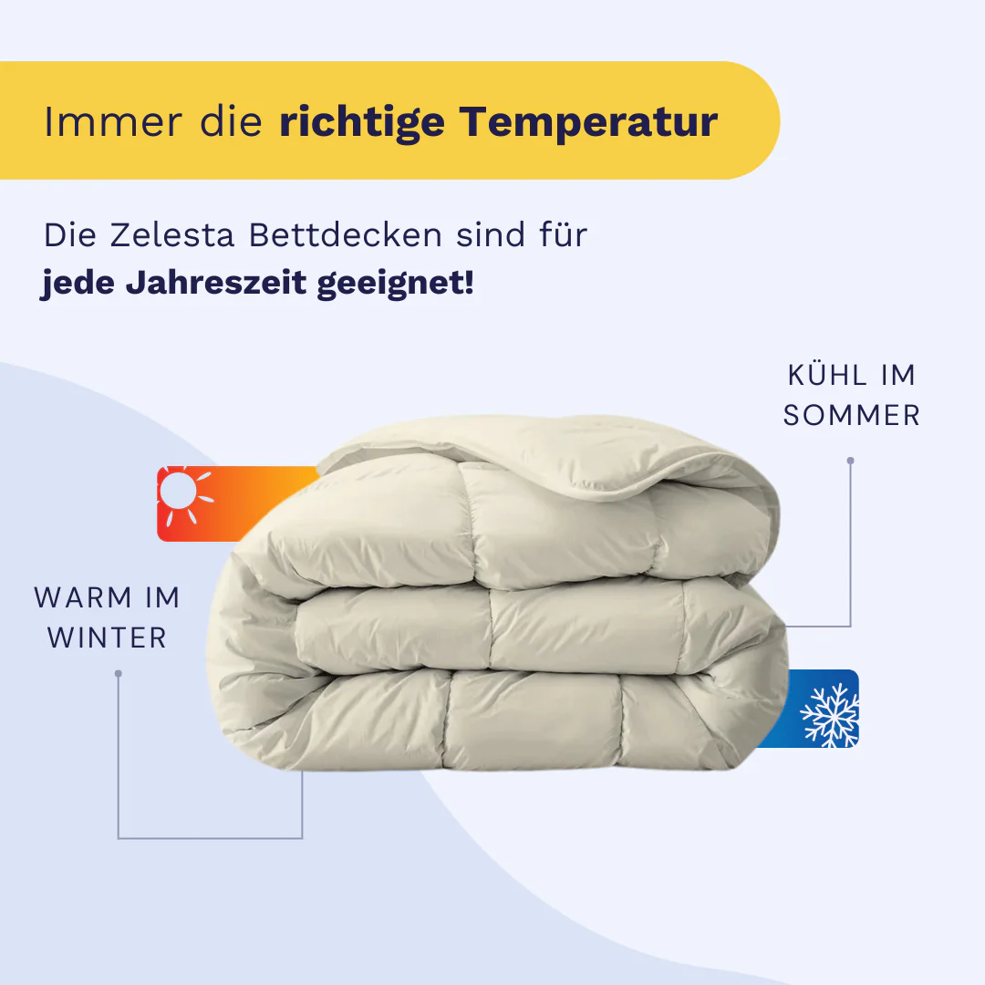 Zelesta Everyday Uni Bettdecke - Sandbeige - Image 5