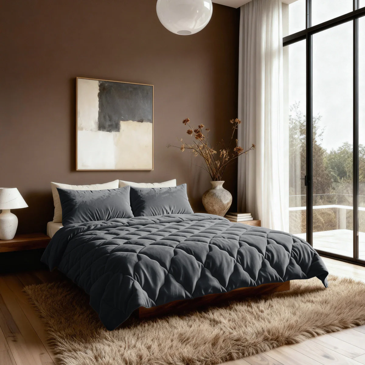 Zelesta Flanel Uni - Schwarz - Image 3