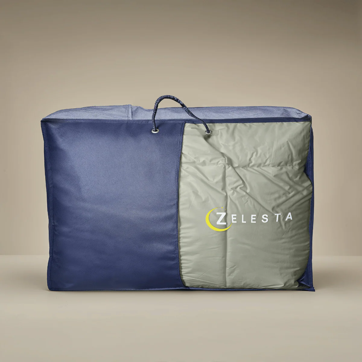 Zelesta Deluxe Perkal-Baumwolle Bettdecke - Olivgrün & Mint - Image 10