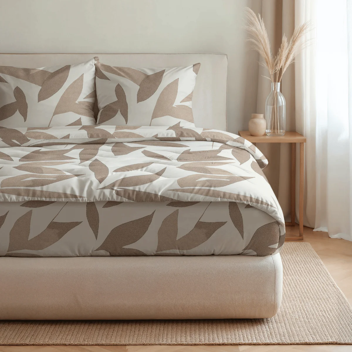 Zelesta Pure Design Baumwolle Bettdecke - Beige Autumn - Image 3