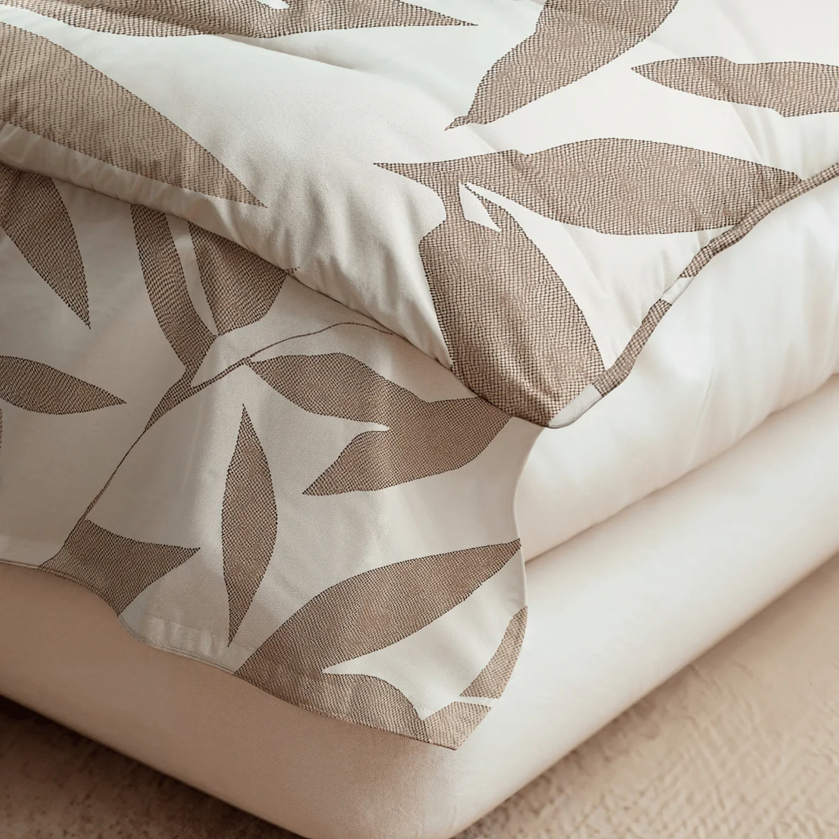Zelesta Pure Design Baumwolle Bettdecke - Beige Autumn - Image 4